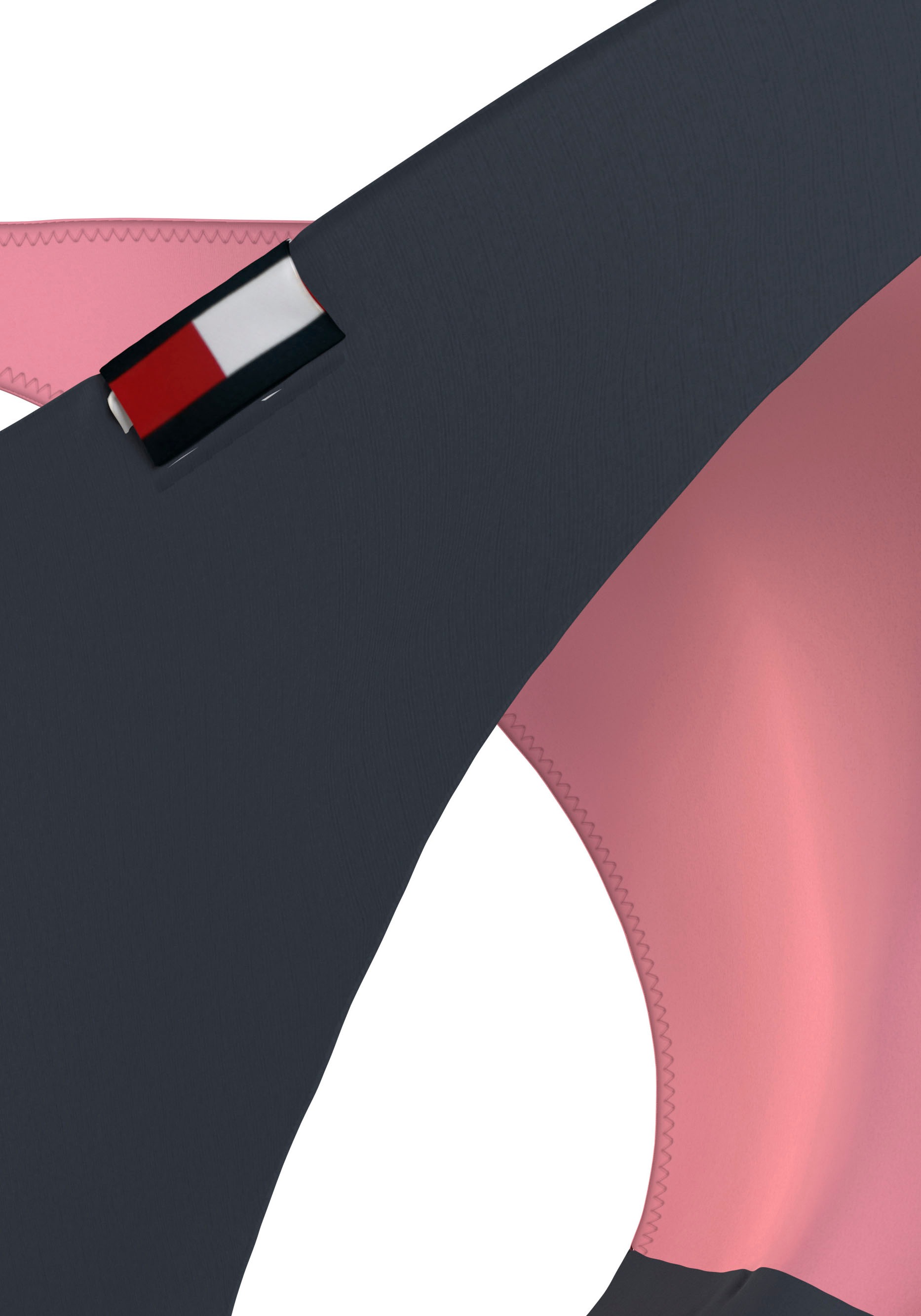 Tommy Hilfiger Swimwear Bikini-Hose »HI LEG CHEEKY BIKINI«, im colorblocking vorn & hinten, Tommy Hilfiger Logo-Flag