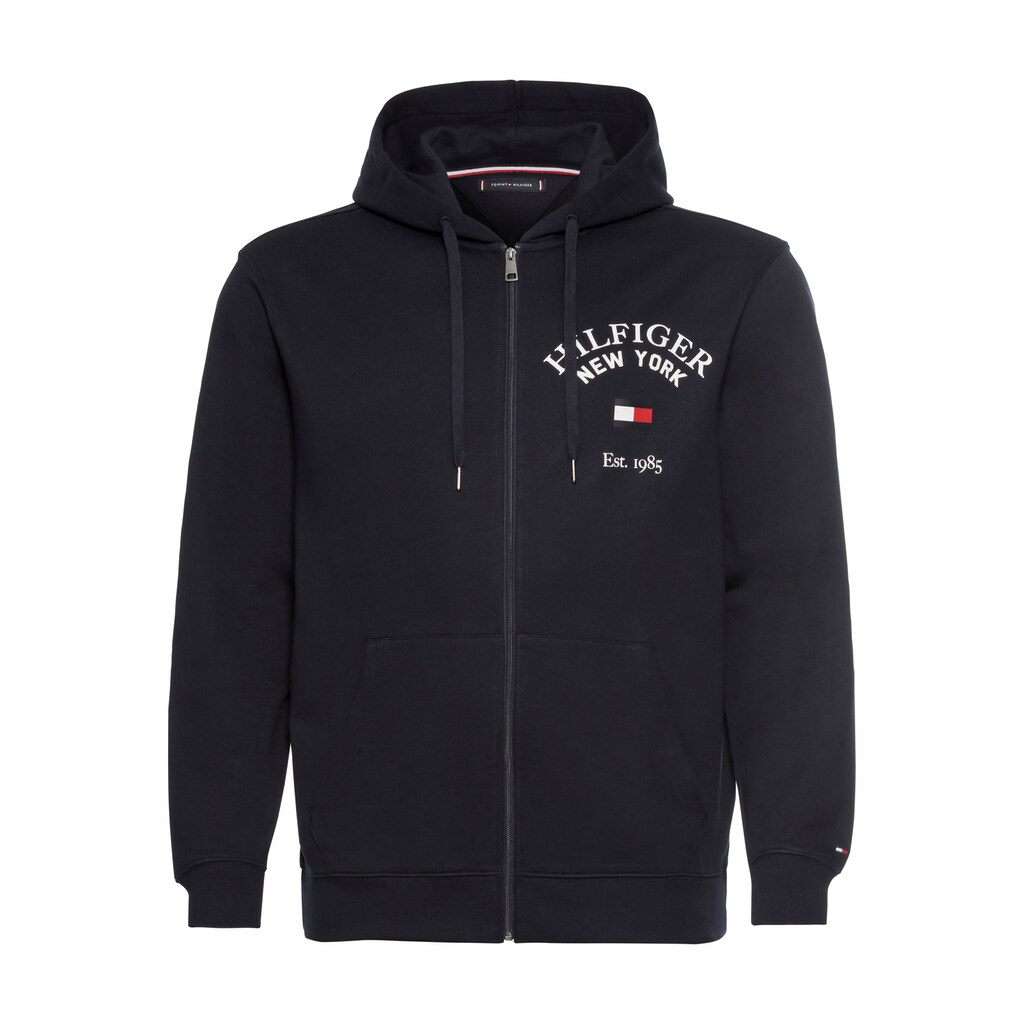 Tommy Hilfiger Big & Tall Kapuzensweatjacke »BT-WCC ARCHED VARSITY ZIP THRU-B«, Große Größen