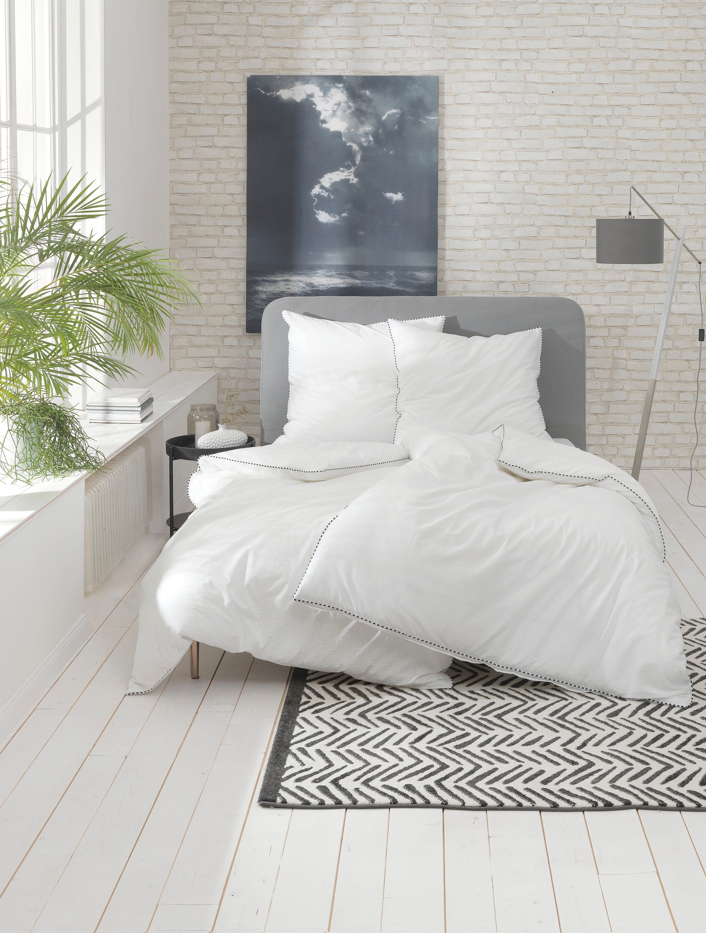 Esprit Wendebettwäsche »Scatter in Gr. 135x200, 155x220 oder 200x200 cm«, Bettwäsche aus Baumwolle, Bettwäsche mit Reißverschluss