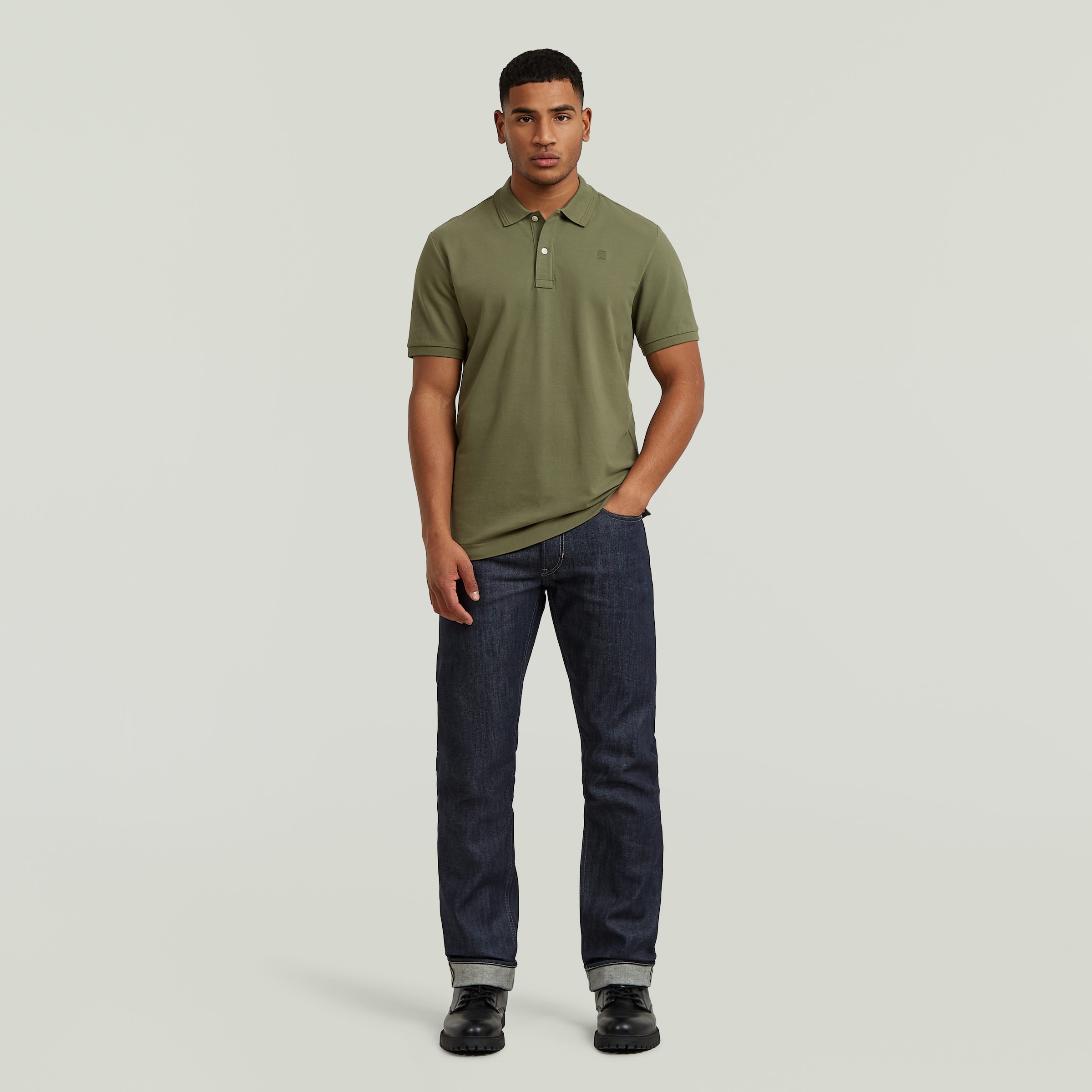 G-STAR Poloshirt »Dunda Slim Fit« Logostickerei auf der Brust