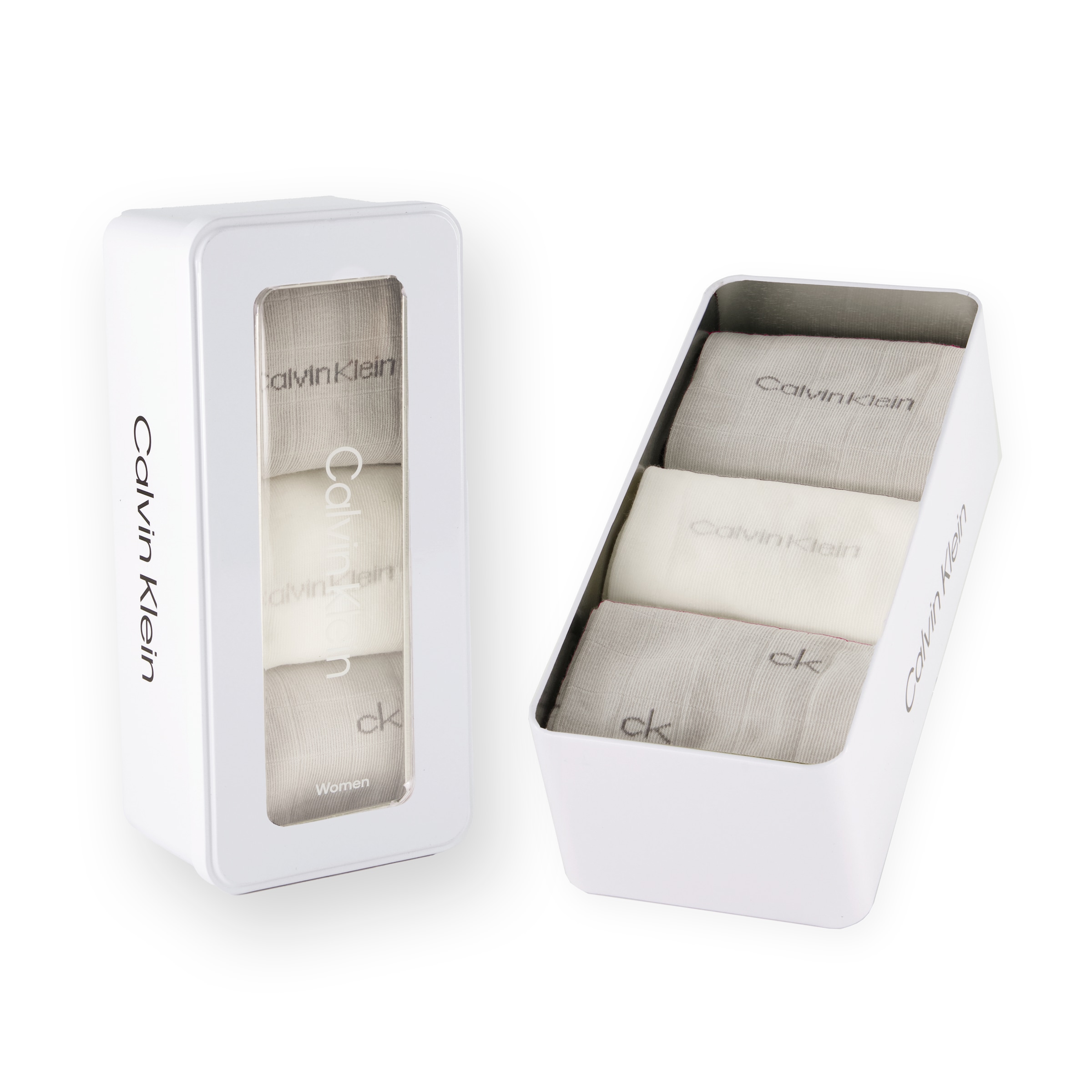 Calvin Klein Socken »CK WOMEN SOCK 3P GIFTBOX GRID AOP« 3er Pack,  Geschenkbox