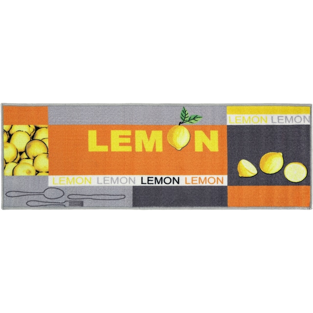 Andiamo Küchenläufer »Lemon«, rechteckig, Motiv Zitronen, mit Schriftzug,  Größe 50x150 cm, Küche