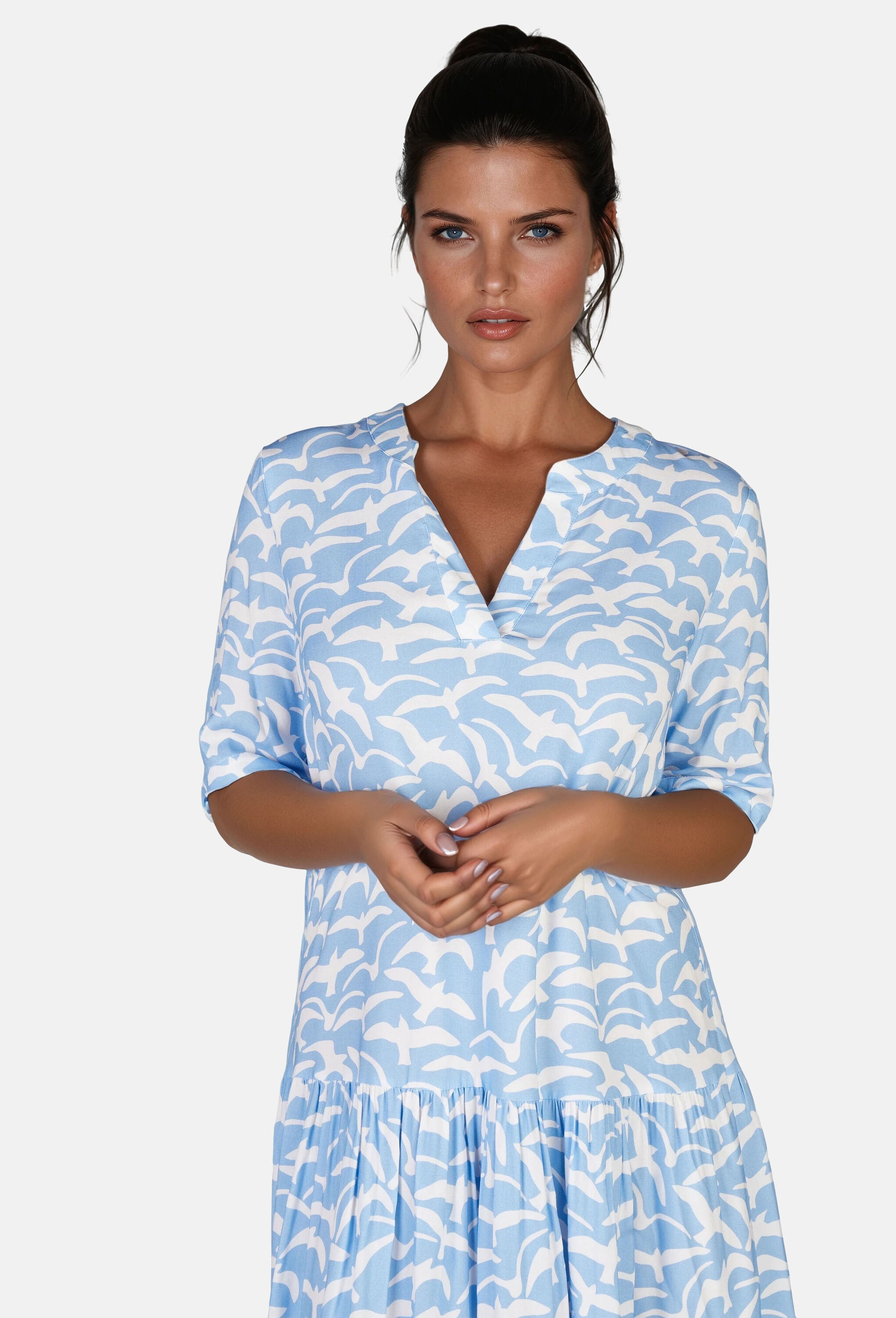NAVIGAZIONE Sommerkleid »NAVIGAZIONE Sommerkleid« Vogelmuster