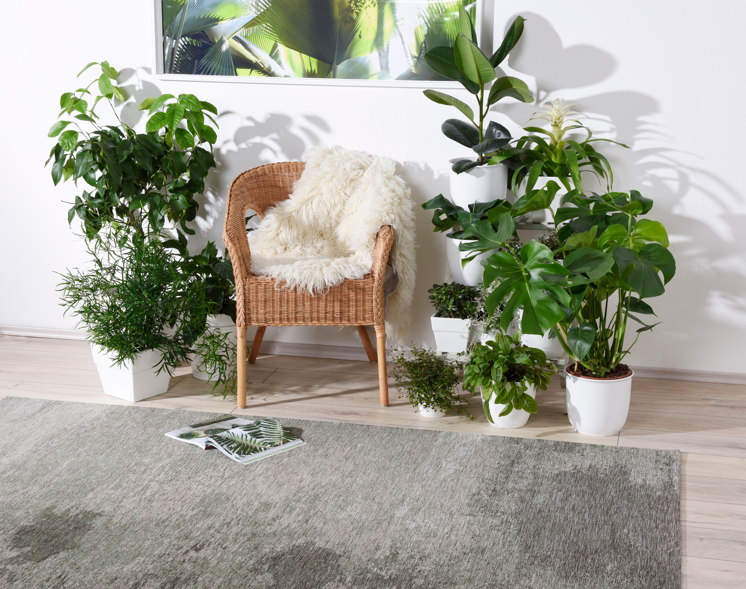 THEKO Teppich »Kapstadt Cloud«, rechteckig, 5 mm Höhe, Flachgewebe, ideal im Wohnzimmer & Schlafzimmer