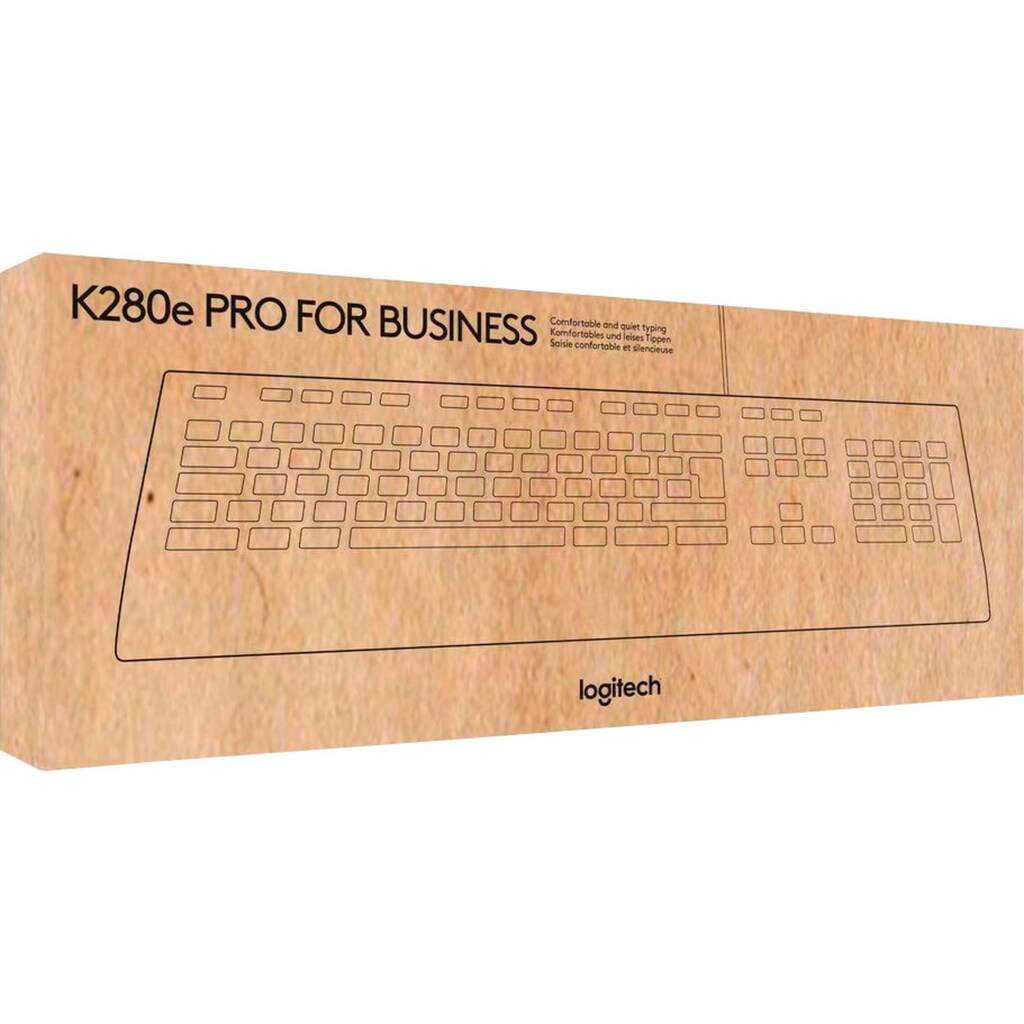 Logitech Tastatur »Logitech K280e Pro Kabelgebundene Business Tastatur«, (Ziffernblock)