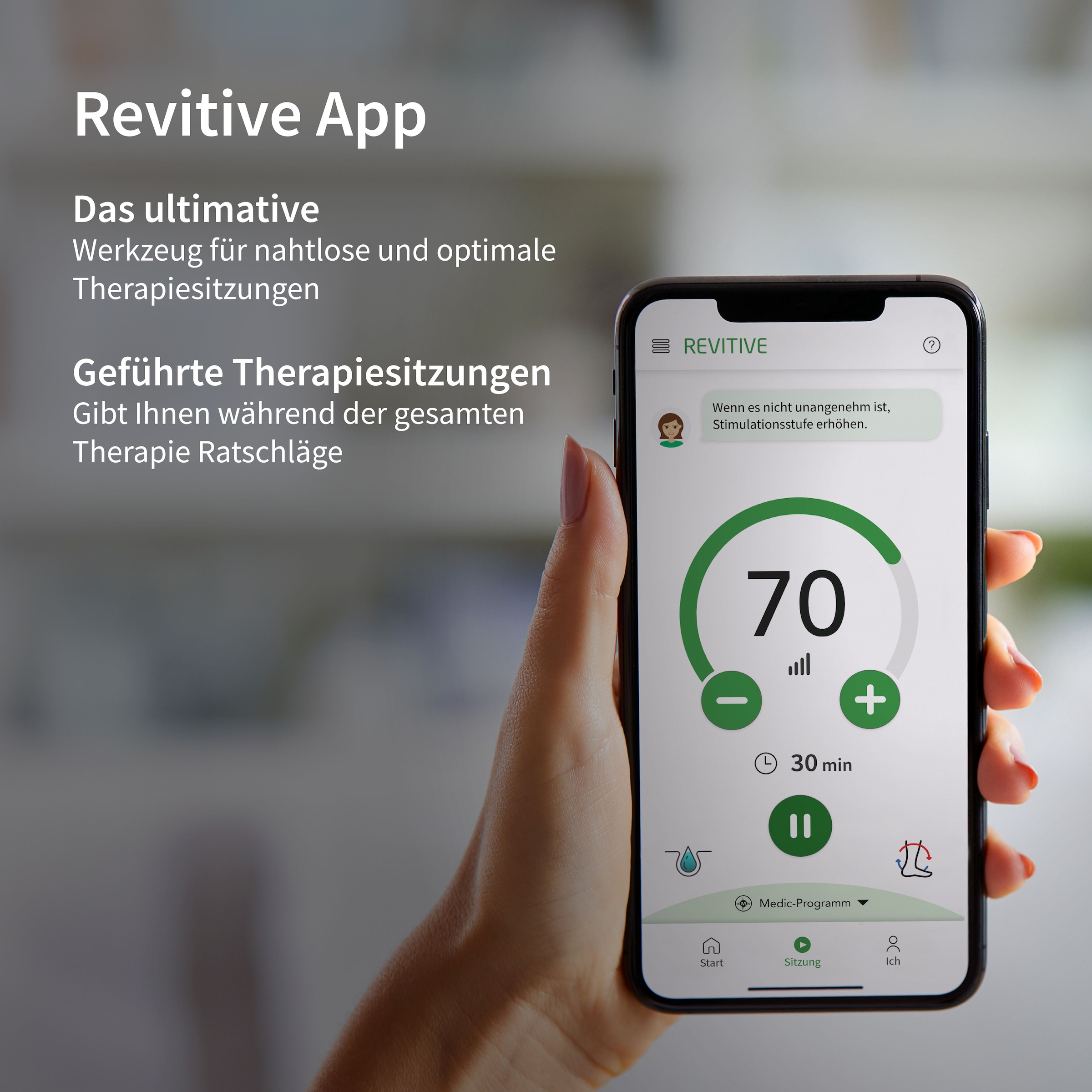 REVITIVE EMS-Fußmassage-Gerät »Medic Coach Durchblutungs-Stimulator« Effektive Knieschmerztherapie und bessere Durchblutung