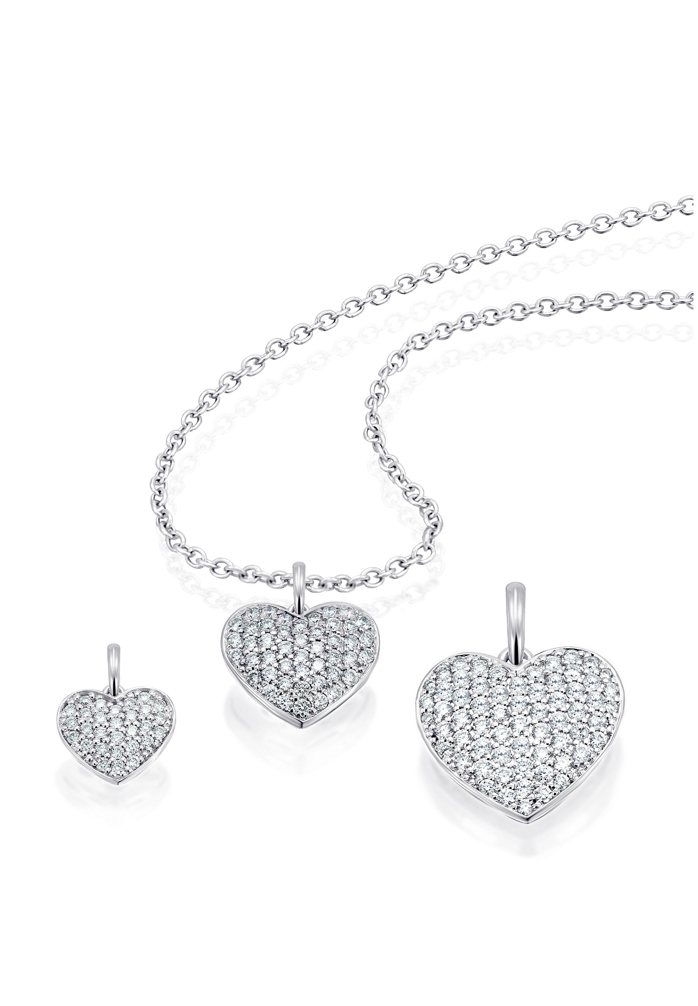 ONE ELEMENT Kettenanhänger »0,10 ct Diamant Brillant Anhänger aus 585 Weißgold«
