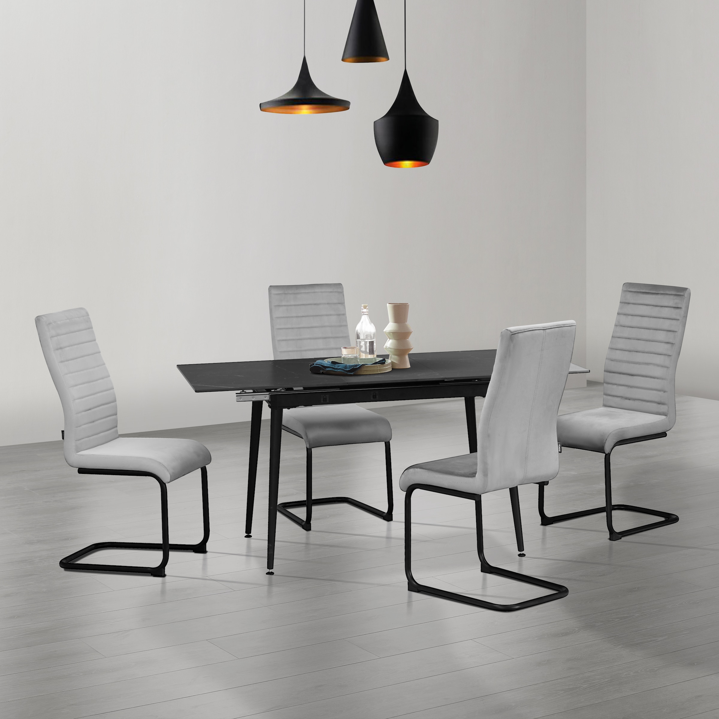 Home affaire Esstisch »Melwine Ausziehtisch Esszimmer«, Keramiktisch, mit Auszugsfunktion 120-160 cm
