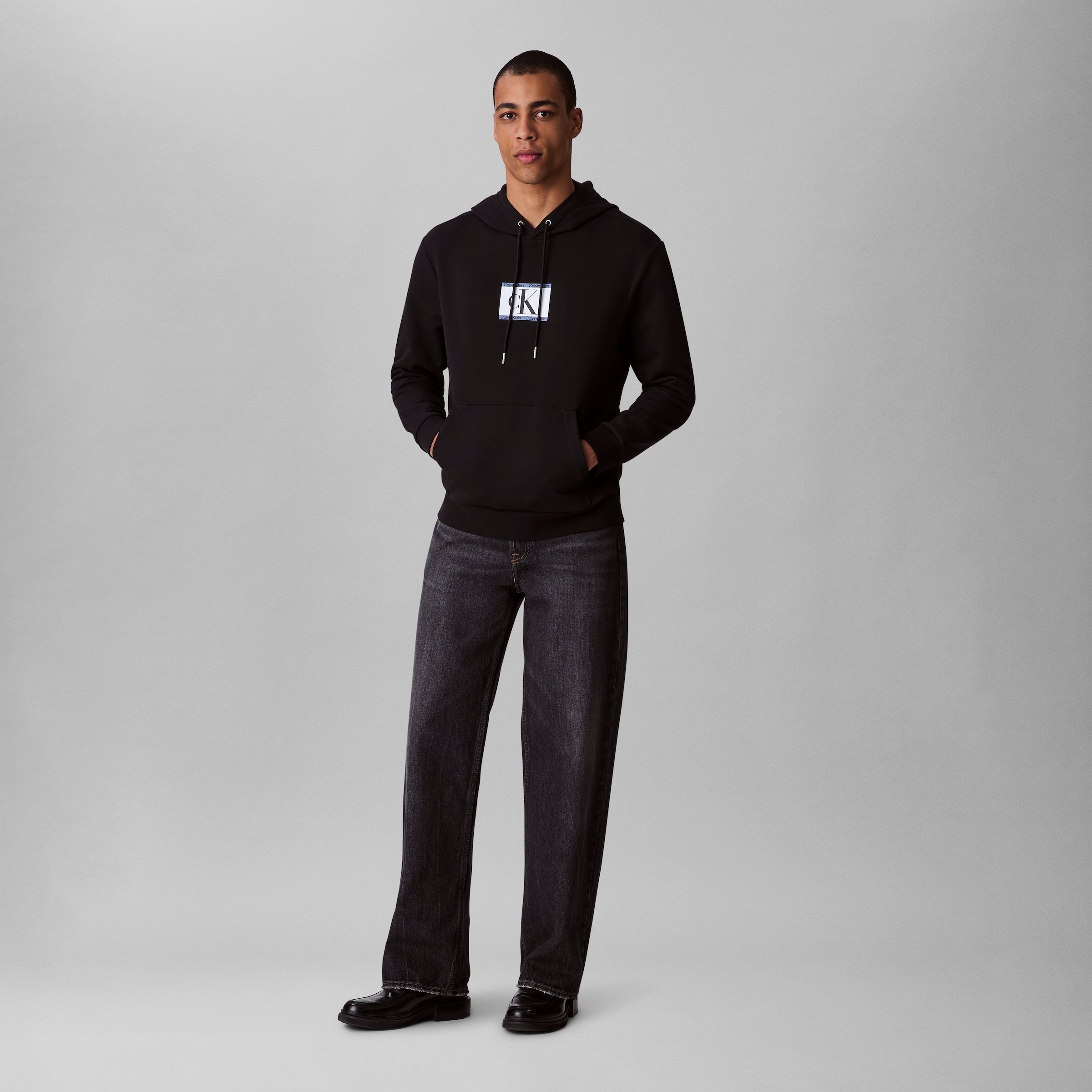 Calvin Klein Kapuzensweatshirt »LS E 350TRRY SP CK B«, Mit Rundhalsausschnitt