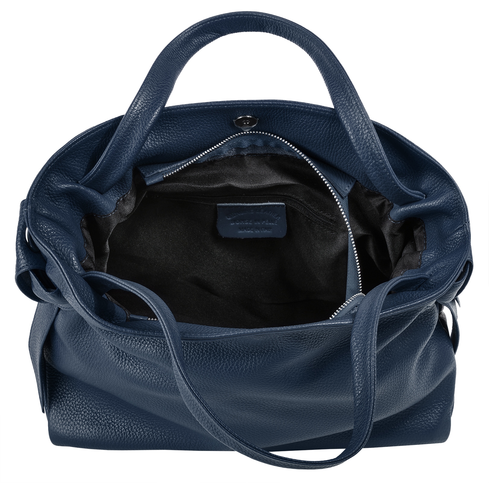 Samantha Look Henkeltasche, echt Leder, Made in Italy