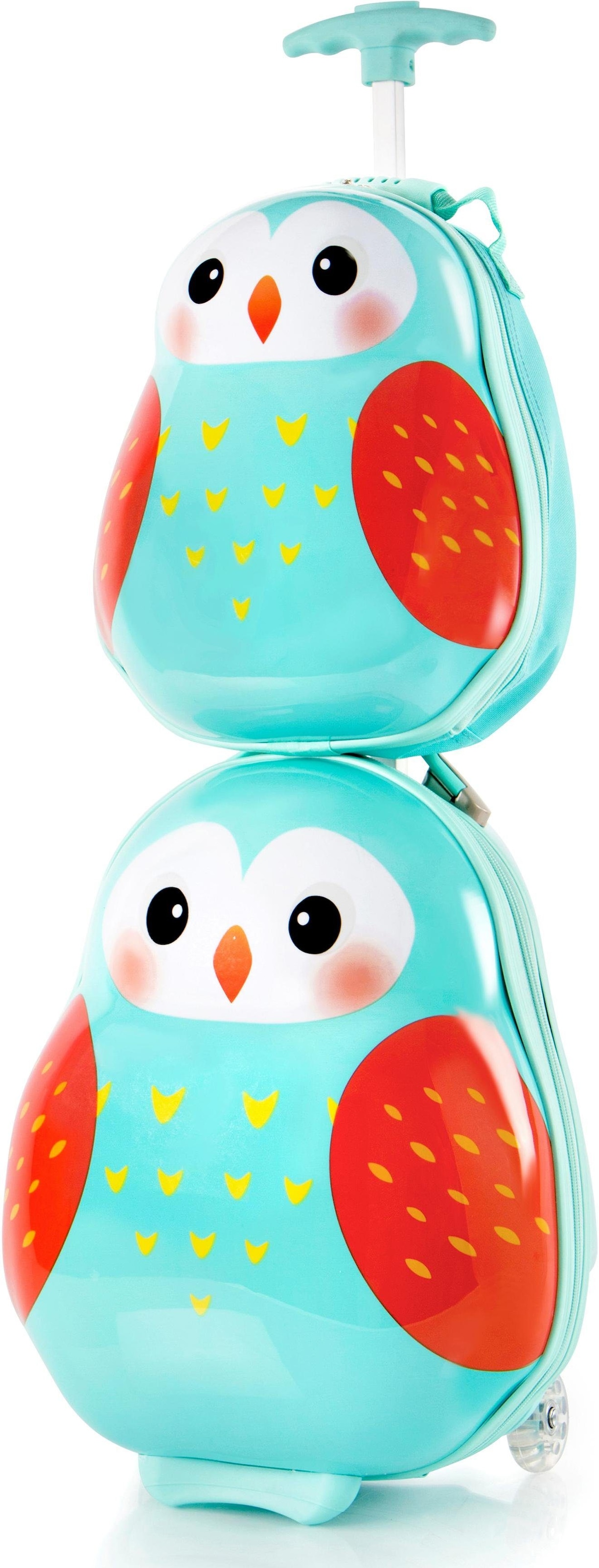 Heys Kinderkoffer »Travel Tots, 46 cm«, (Set, 2 St.), 2 Rollen, Heys x Joachim Llambi Kindertrolley Handgepäck-Koffer