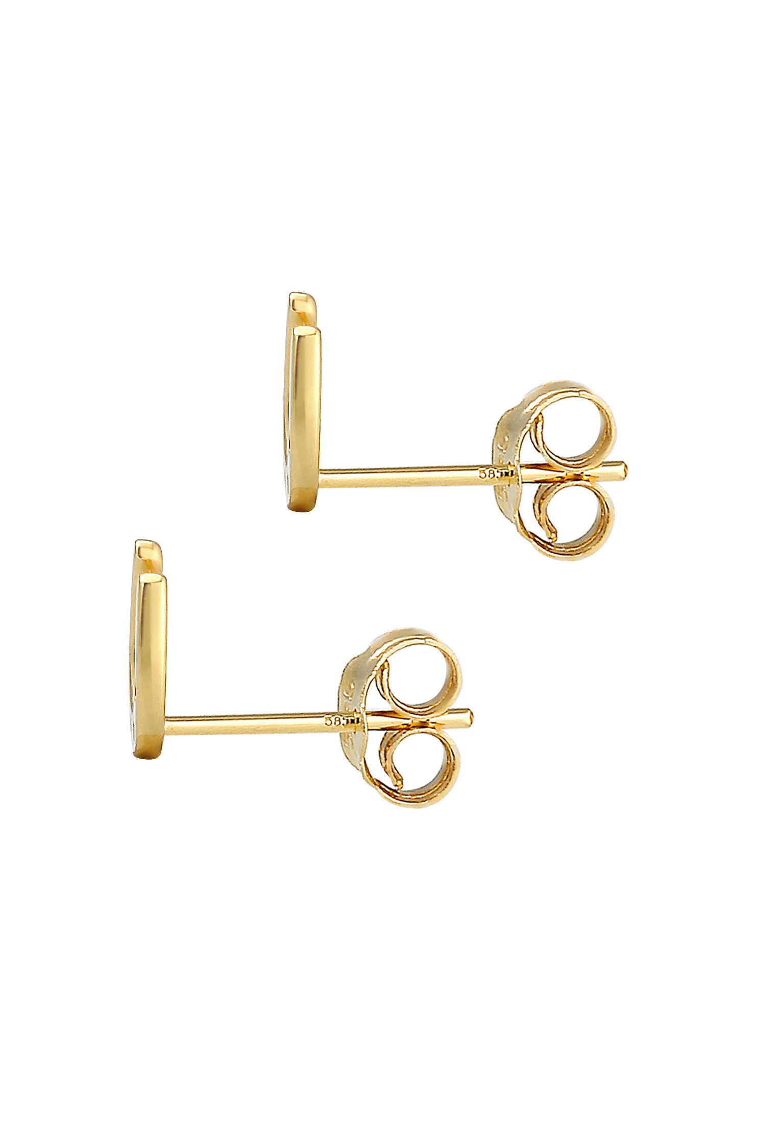 Elli Premium Paar Ohrstecker »Ohrringe Ohrstecker Hufeisen 585 Gelbgold«