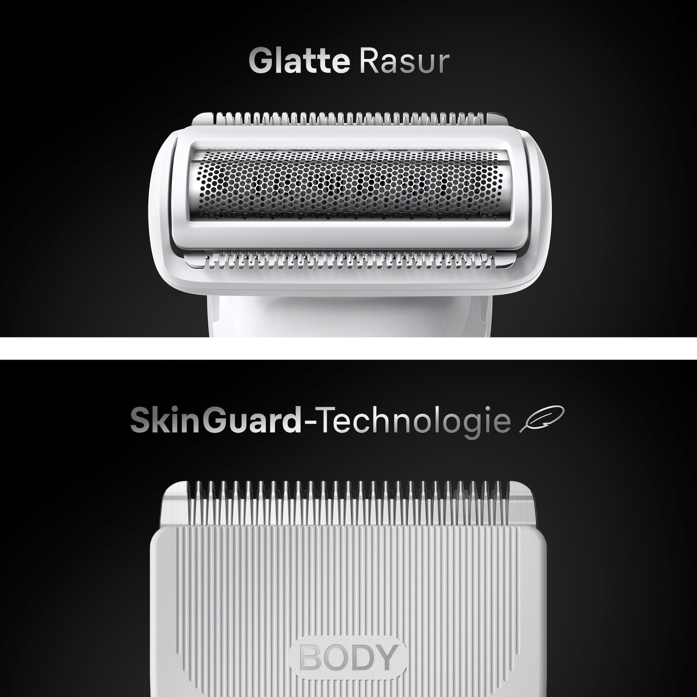 Braun Haarschneider »Body Groomer BG7550«, mit Smartlight & SkinGuard, 100 Min Akku, wasserdicht