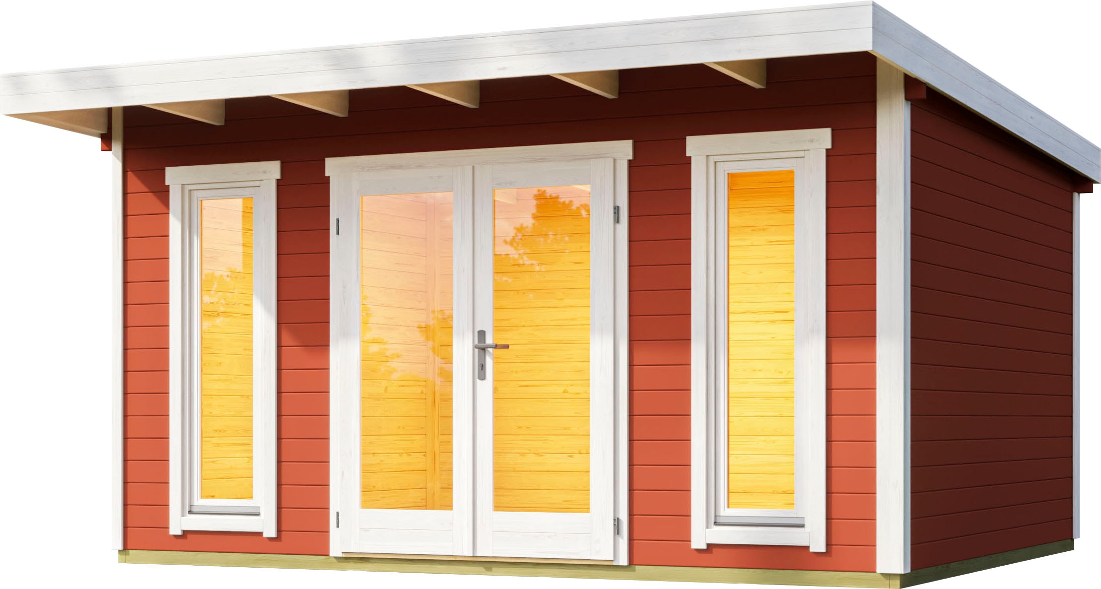 LASITA MAJA, Gartenhaus »SICILY«, schwedenrot, Holzwerkstoff, Fußboden im Gartenhaus, schwedenrot