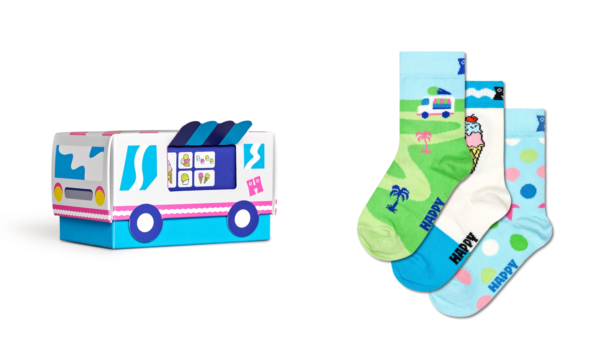Happy Socks Socken, (3 Paar), Pet House Gift Set