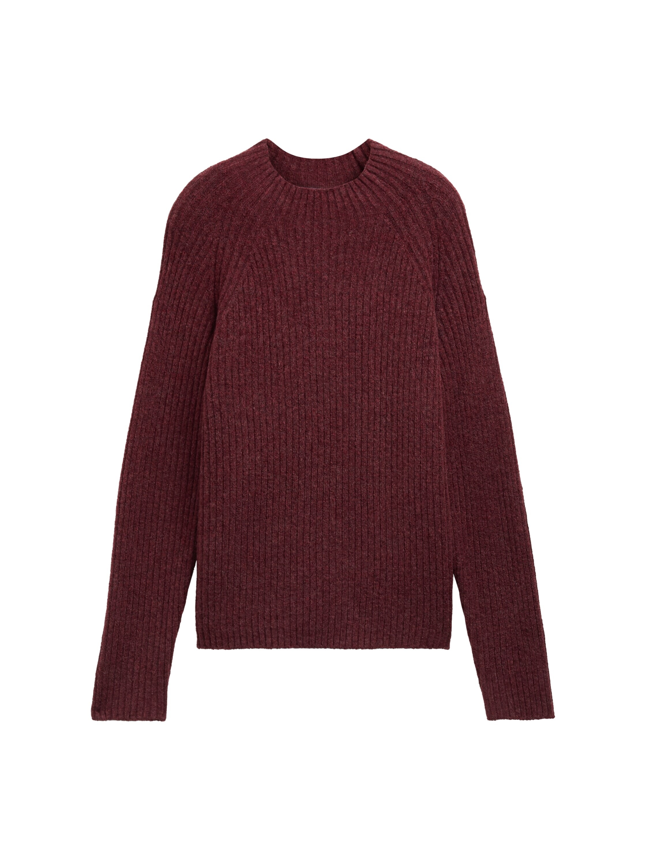 TOM TAILOR Denim Stehkragenpullover, mit Rippstruktur