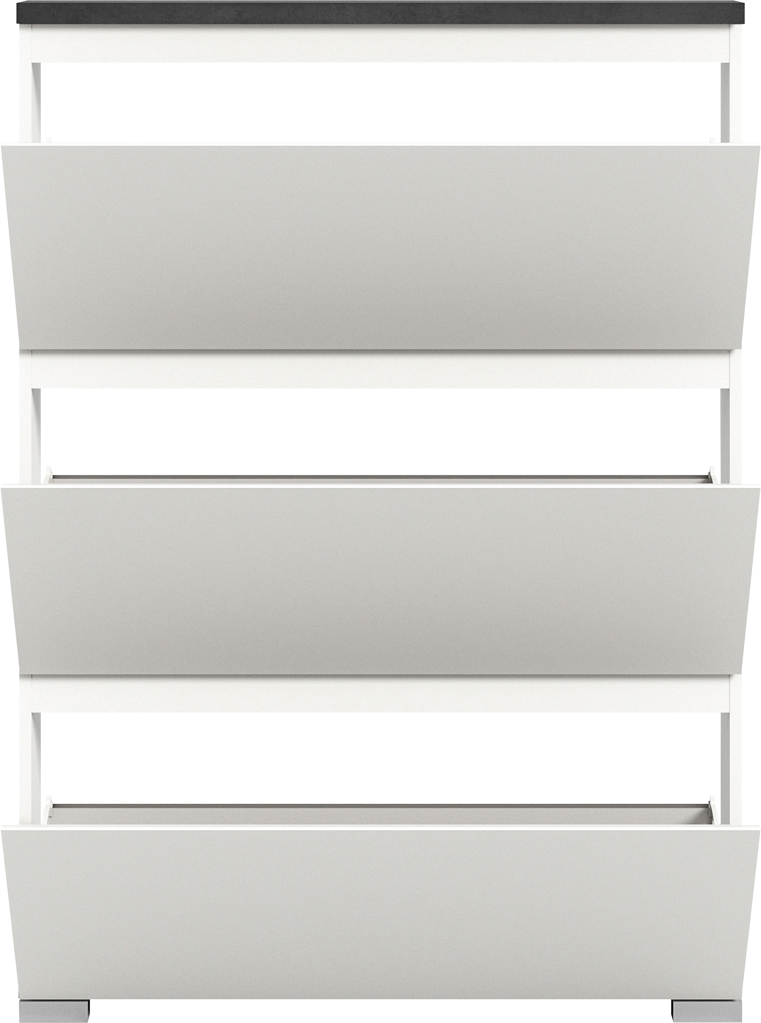 INOSIGN Schuhschrank »Skoskap, Tiefe 18cm, 3 Klappen mit Schuhwalze, Platz für 12 Schuhpaare«, Schuhkipper, Schuhkommode, Schuhregal, Kommode, Anrichte