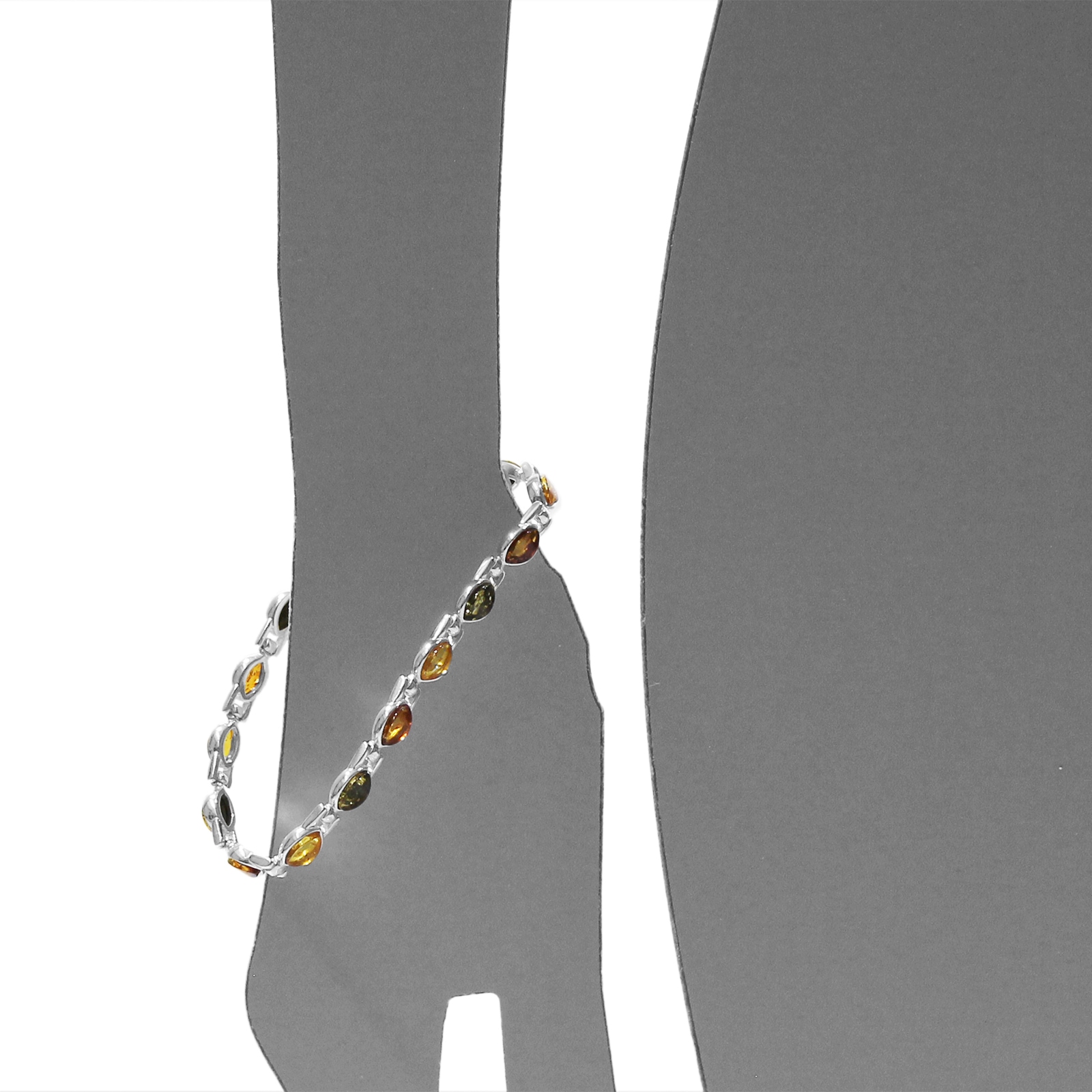 OSTSEE-SCHMUCK Armband »- Uzay - Silber 925/000 - Bernstein«