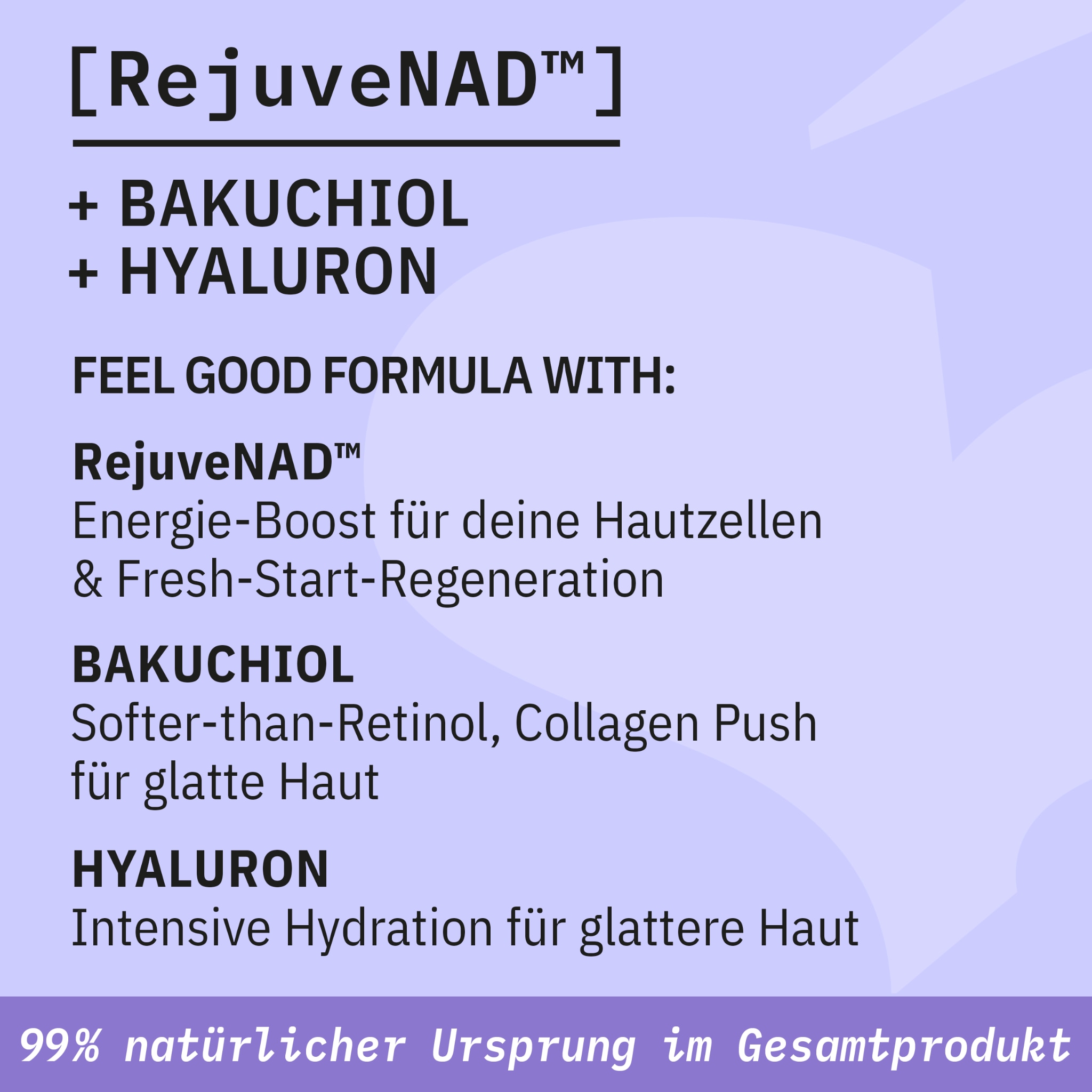 SANTE Gesichtsserum »NAD + BOOST LONGEVITY SERUM« mit RejuveNAD™, Bakuchiol und Kalpariane, flüssige Textur, vegan