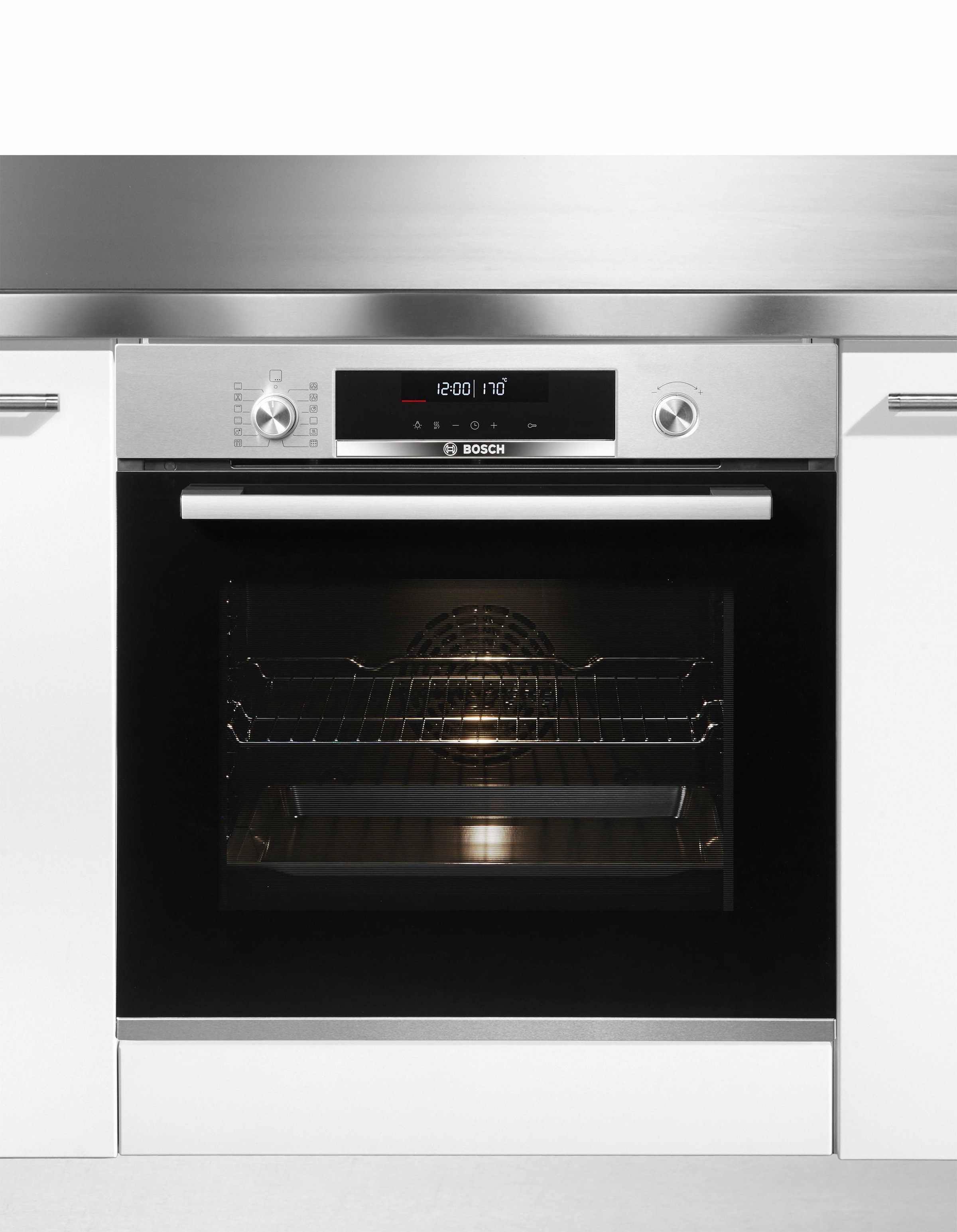 BOSCH Pyrolyse Backofen Serie 6 »HBA578BS0«, mit Teleskopauszug nachrüstbar, Pyrolyse-Selbstreinigung