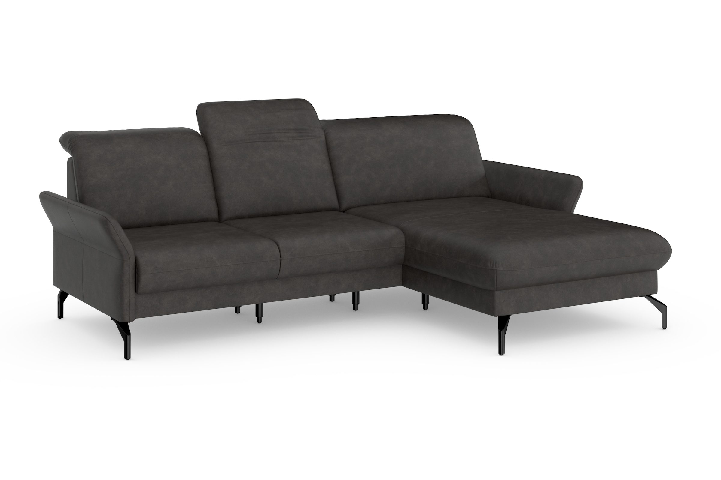 sit&more Ecksofa »Fashion L-Form«, wahlweise mit Kopfteilverstellung und Vorziehsitz, motorisch