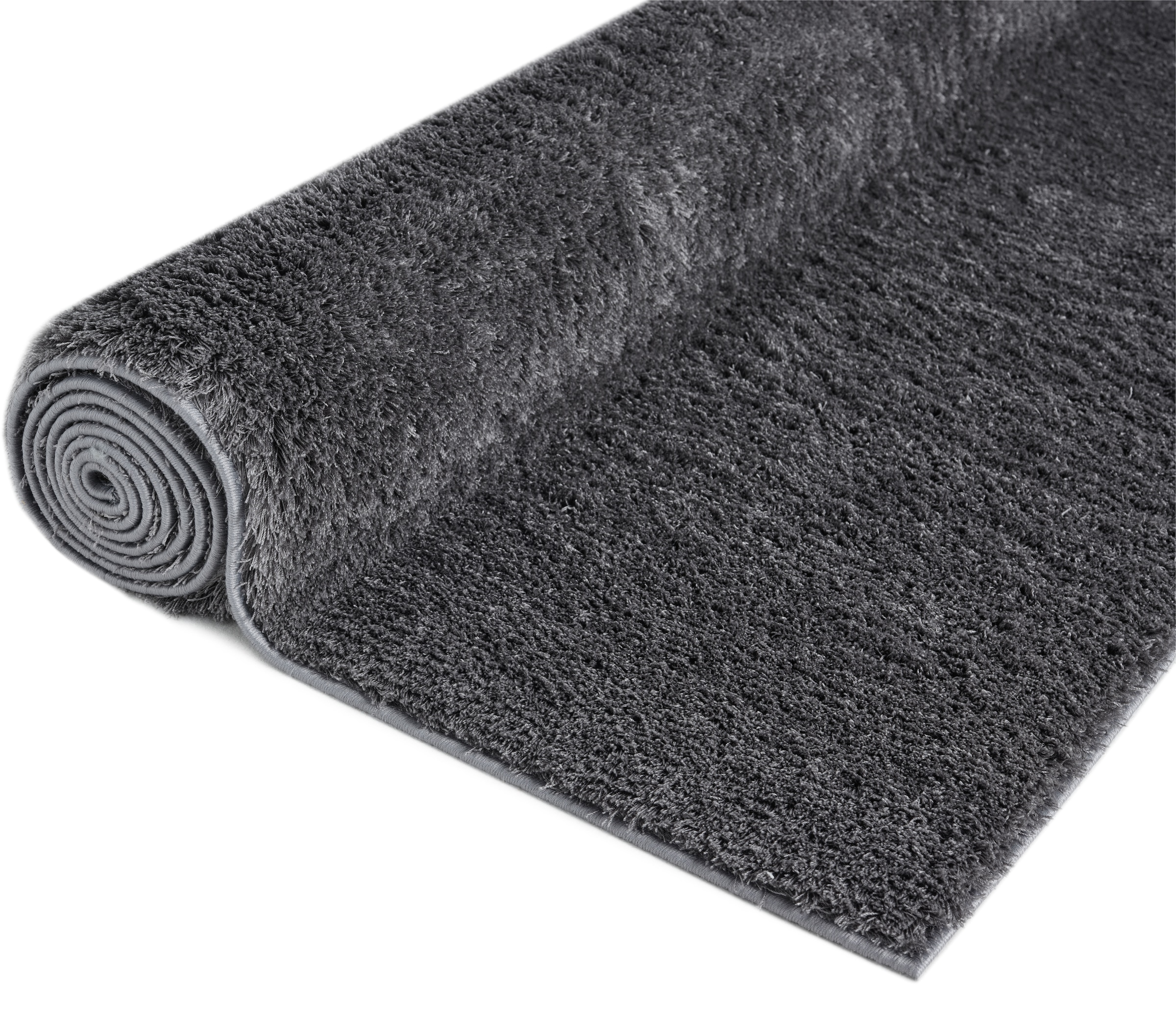 OTTO home Teppich »Lilari Shaggy Premium, weich, modern« rechteckig 30 mm Höhe Uni-Farben, kuschelig, & weich, Wohnzimmer, Schlafzimmer, Esszimmer