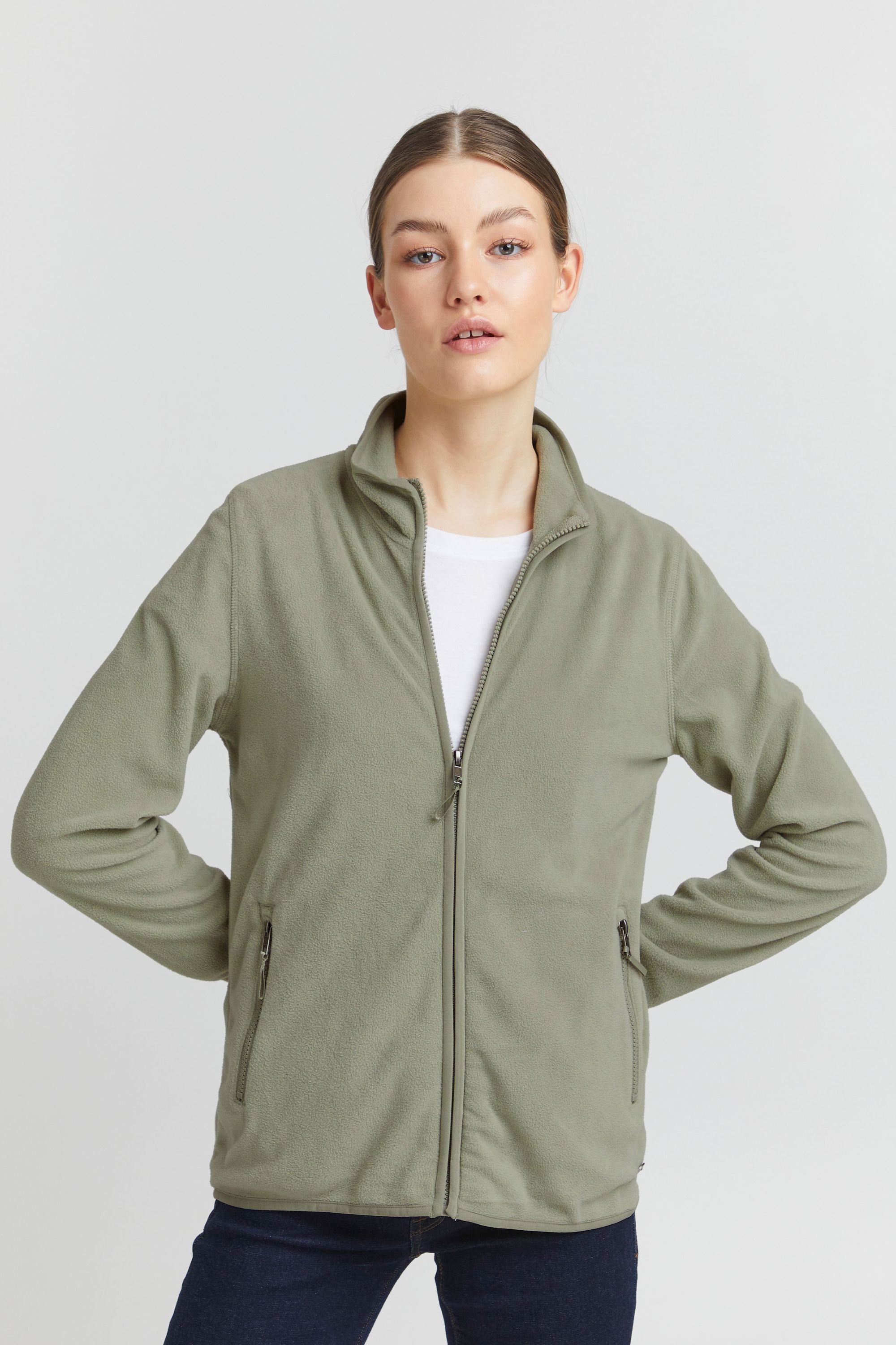 OXMO Fleecejacke »Fleecejacke OXRikka«, ohne Kapuze