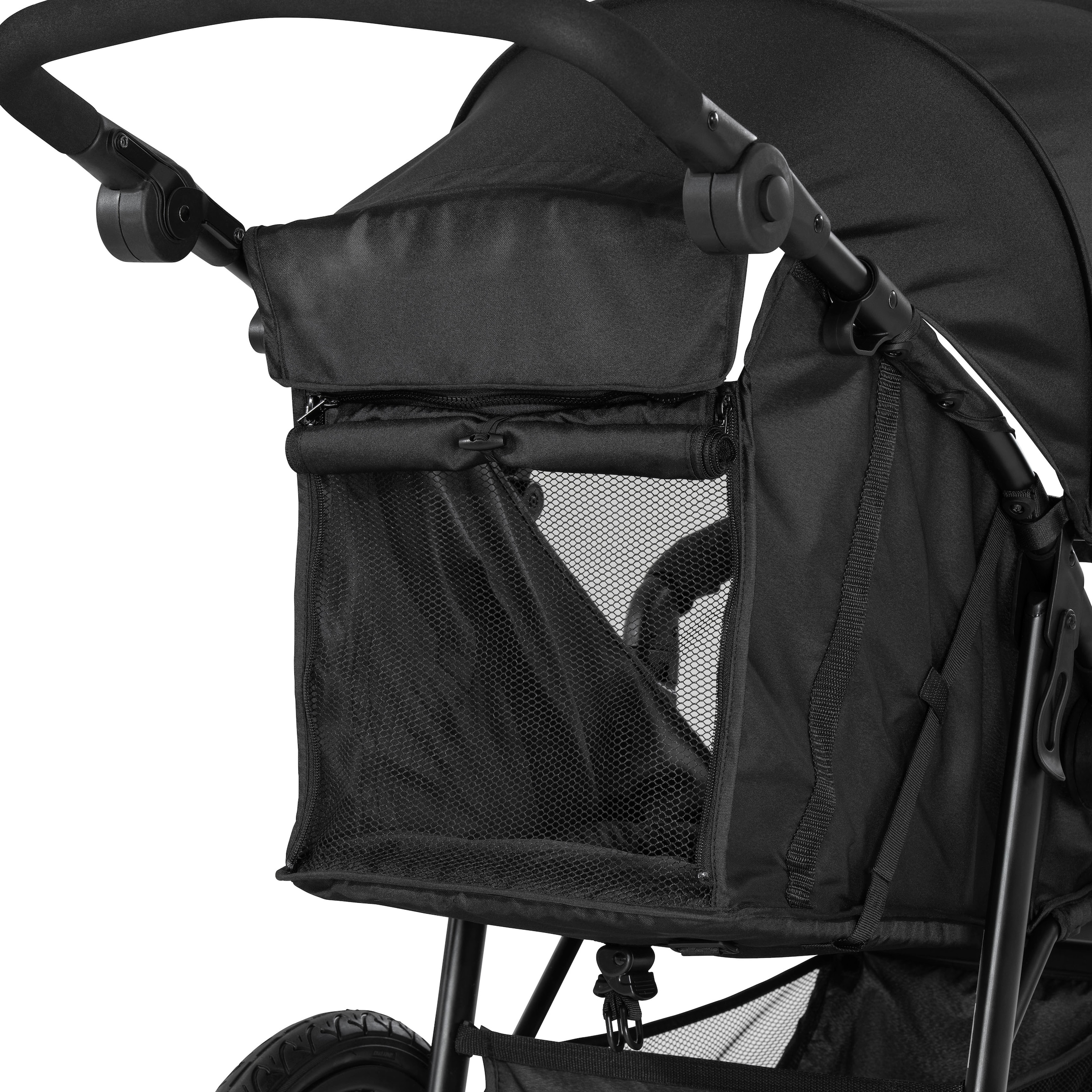 Hauck Dreirad-Kinderwagen »Runner 2, black«, 22 kg, Kinderwagen, Jogger mit schwenk- und feststellbarem Vorderrad