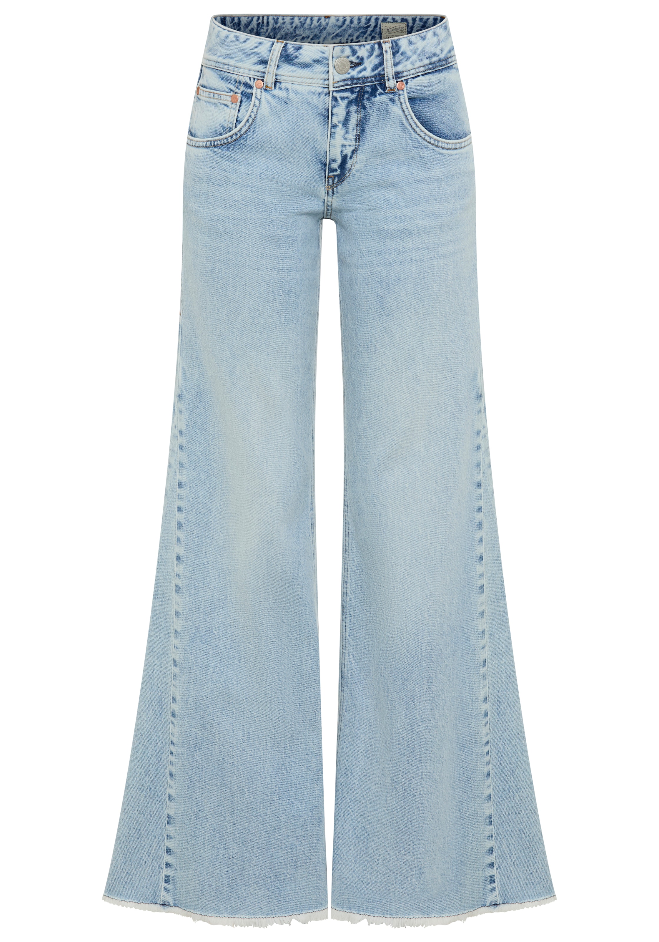 Herrlicher 5-Pocket-Jeans »Edna Kama Denim« Flared Fit, extra Weite