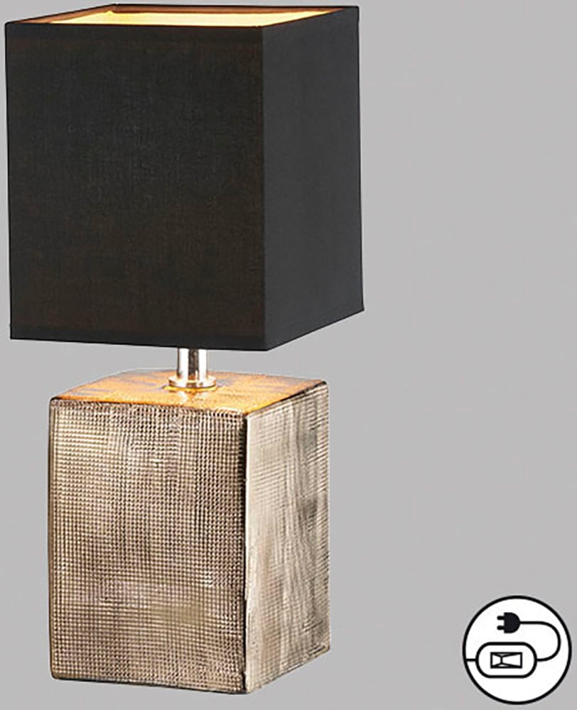 FISCHER & HONSEL Tischleuchte »Ouro«, Leuchtmittel E14 | Leuchtmittel wechselbar, extravaganten Materialkombination