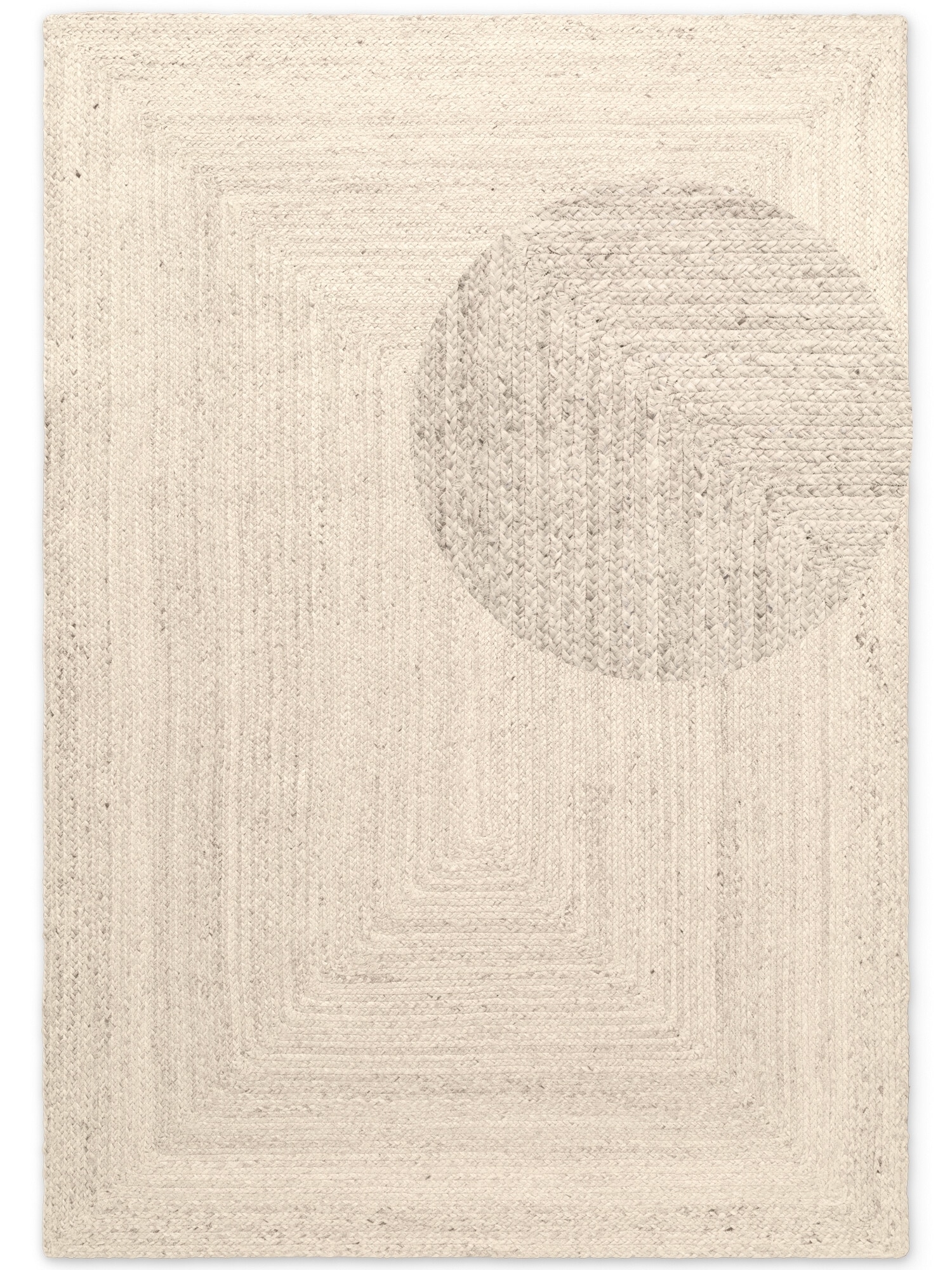 HANSE Home Teppich »Juteteppich Teppich Juno« rechteckig 9 mm Höhe Jute, Shape, Handgemacht, Wohnzimmerteppich, Naturteppich, Wohnzimmer