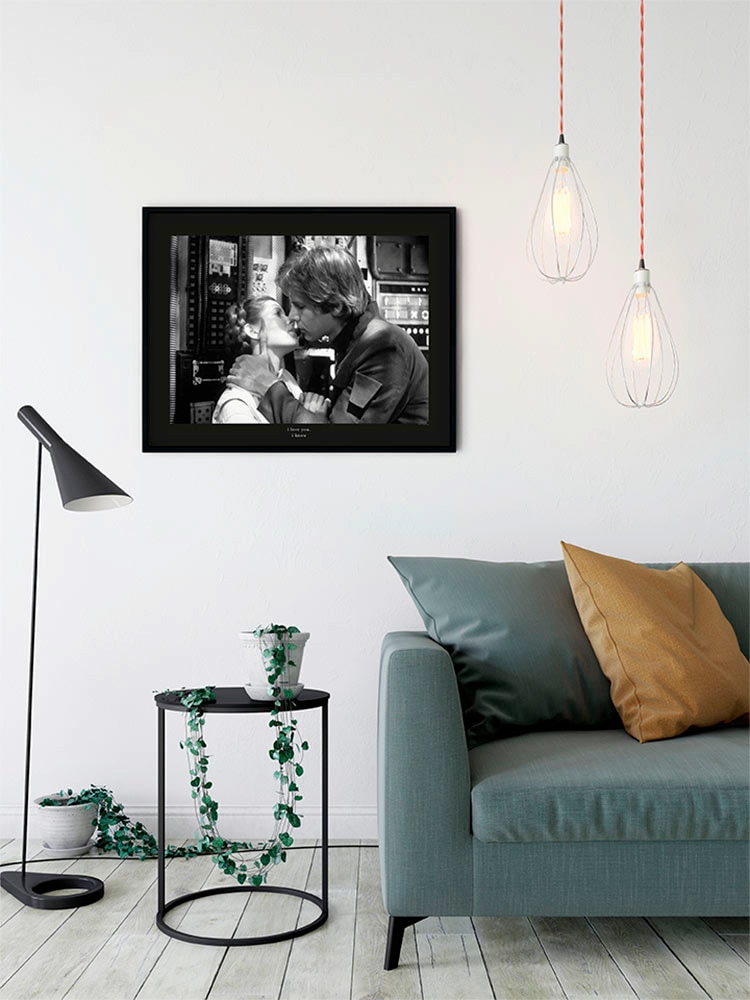 Komar Bild »Star Wars Classic Leia Han Kiss Quote« Star Wars 1 Stk. tlg. Wandbild zur Dekoration im Kinderzimmer - ohne Rahmen