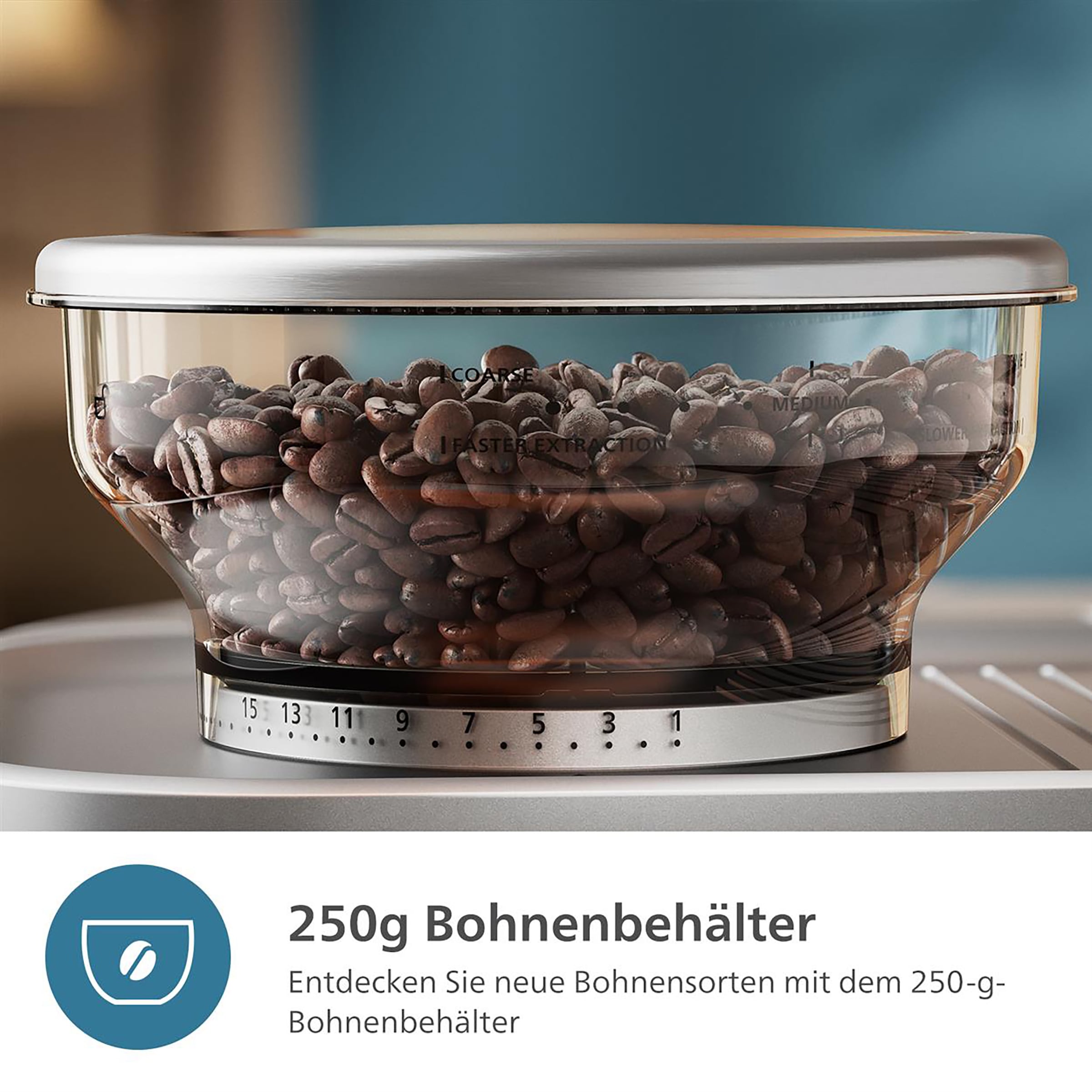 Philips Espressomaschine »PSA3218/01 Barista Brew, halbautomatisch, mit 250-g-Bohnenbehälter«, Korbfilter, Siebträger und Milchkanne aus Edelstahl, Silber