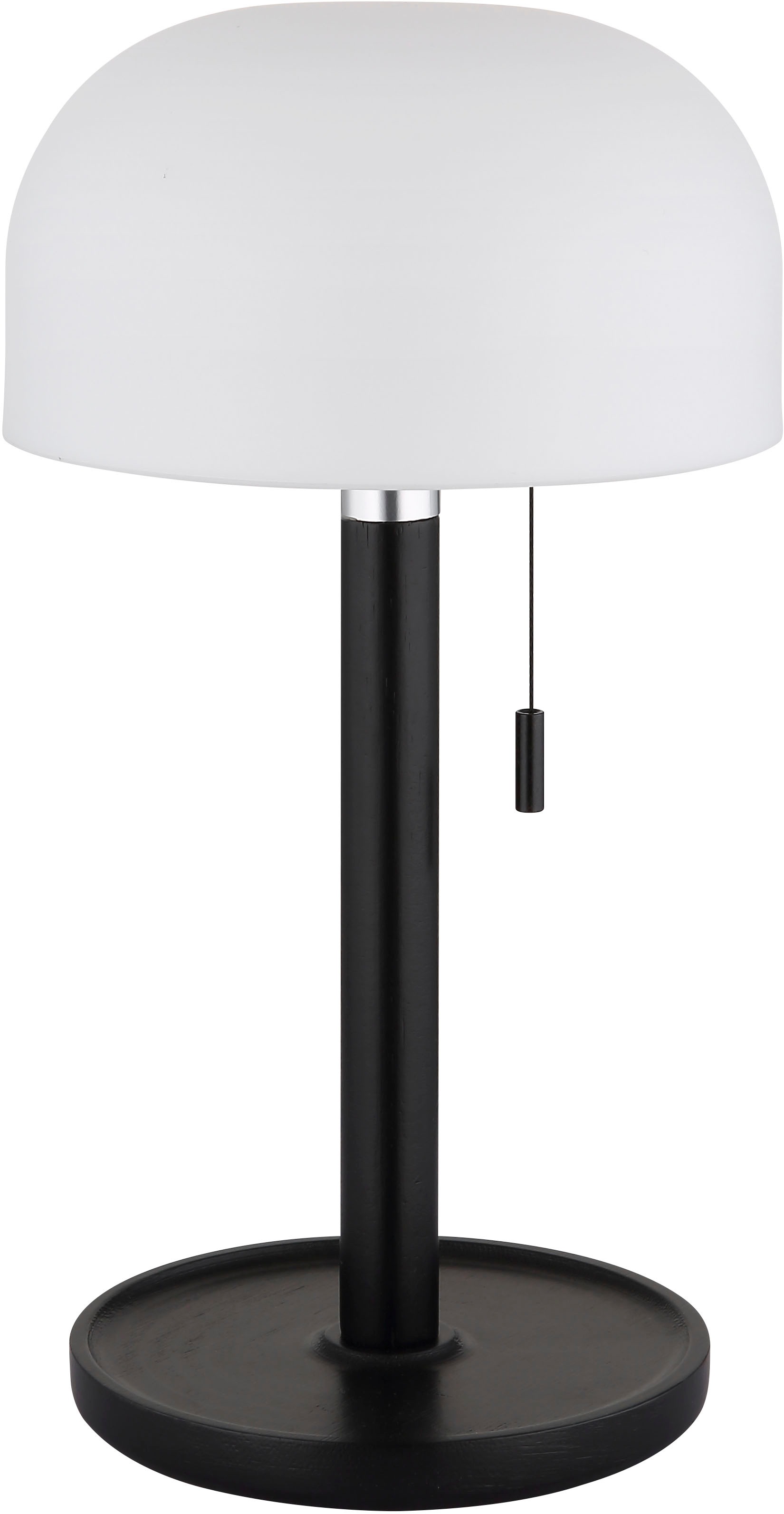 GLOBO LIGHTING LED Tischleuchte »NORMAN« LED-Modul 1 Stk. warmweiß - kaltweiß Akkutischleuchte auch für draußen, Zugschalter Kordel, Akkulampe