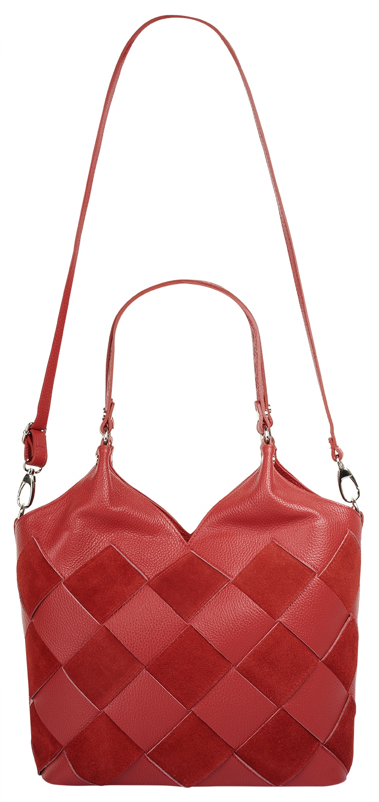 Samantha Look Shopper echt Leder, Made in Italy
