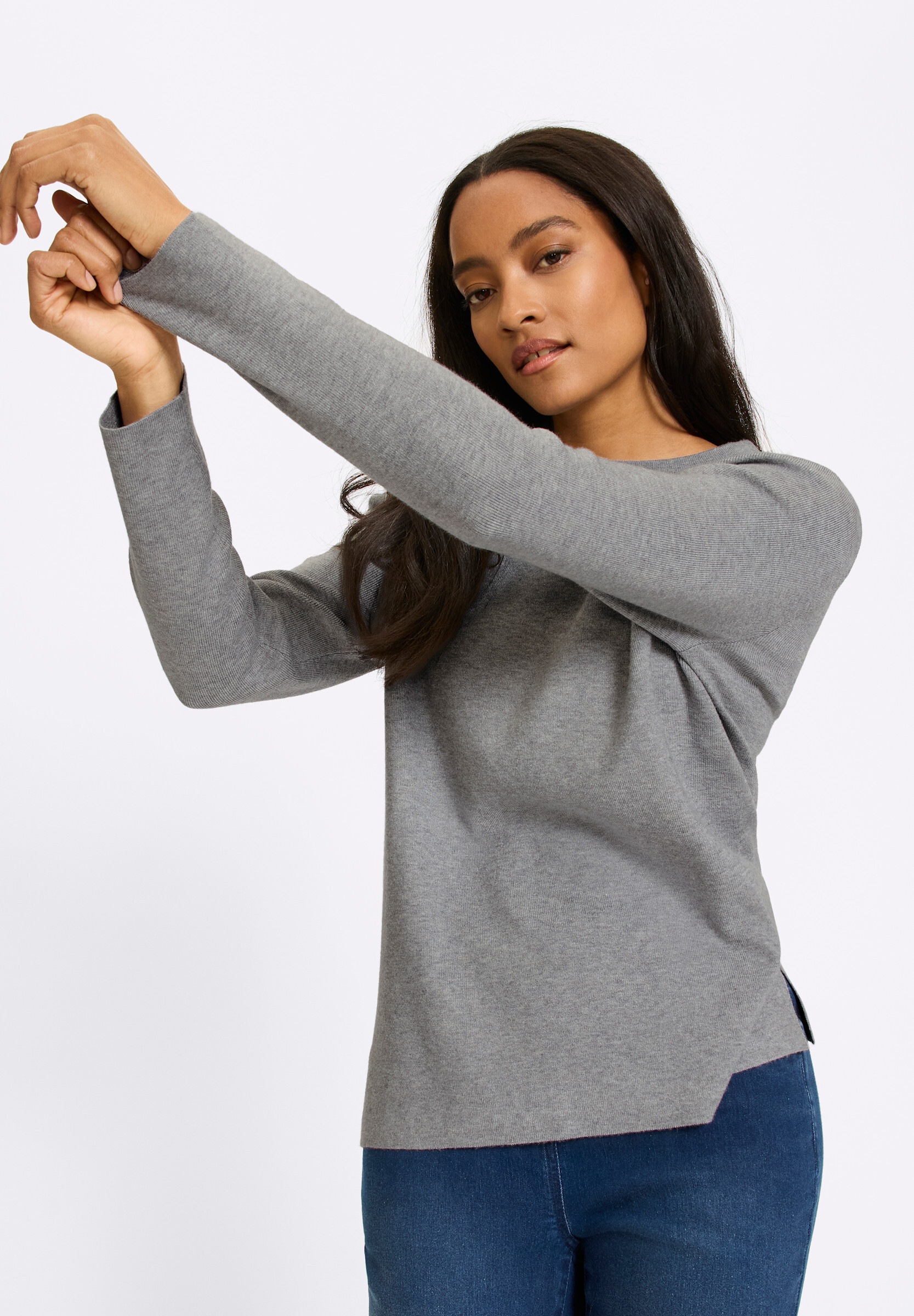 heine Strickpullover »Pullover Pullover mit Seitenschlitzen«