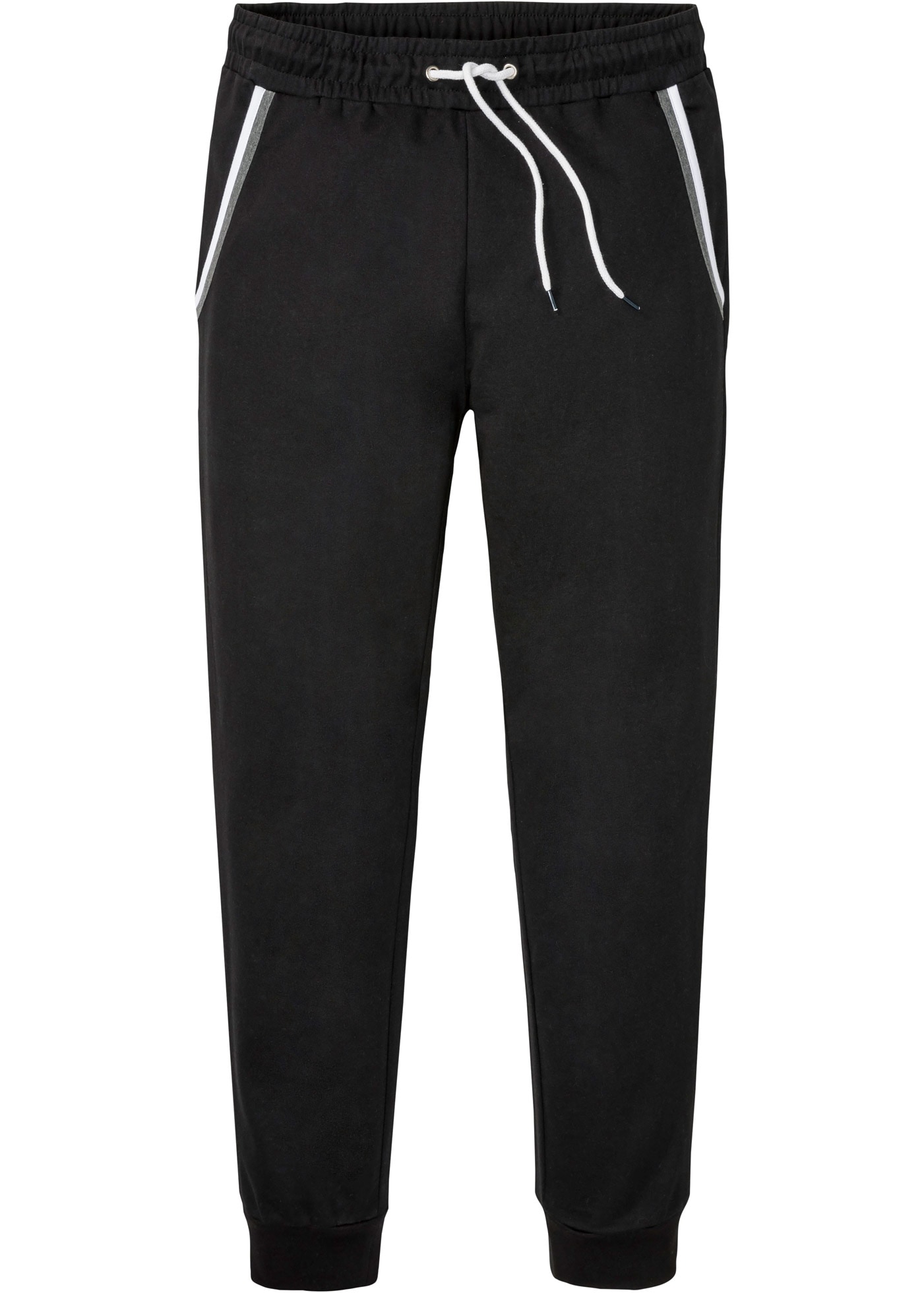 bonprix Jogginghose  aus Baumwolle, mit Eingrifftaschen und Gesäßtasche, Regular Fit