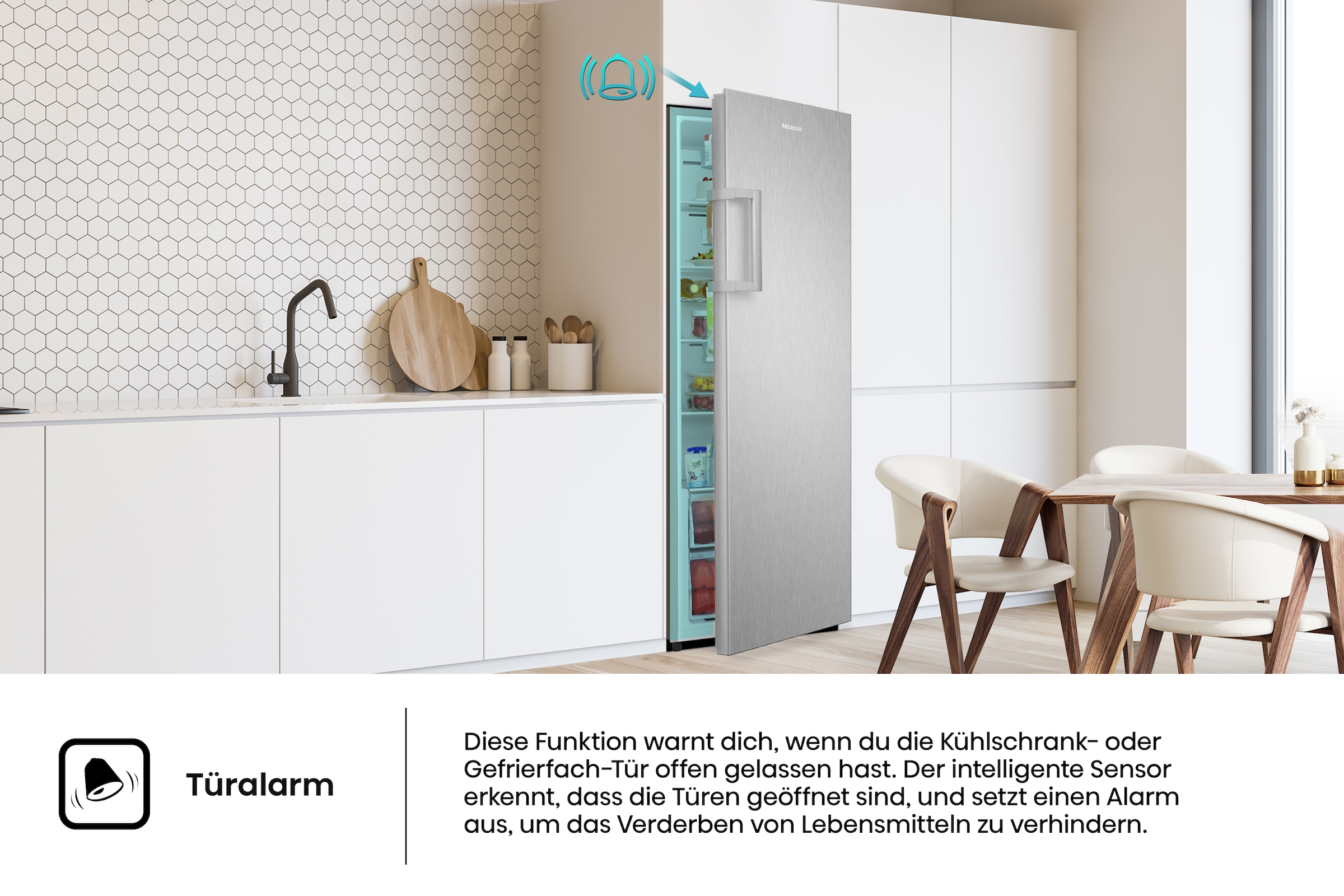 Hisense Kühlschrank »RL3N319NEIC« 172 cm hoch 59,5 cm breit MultiAirFlow-System