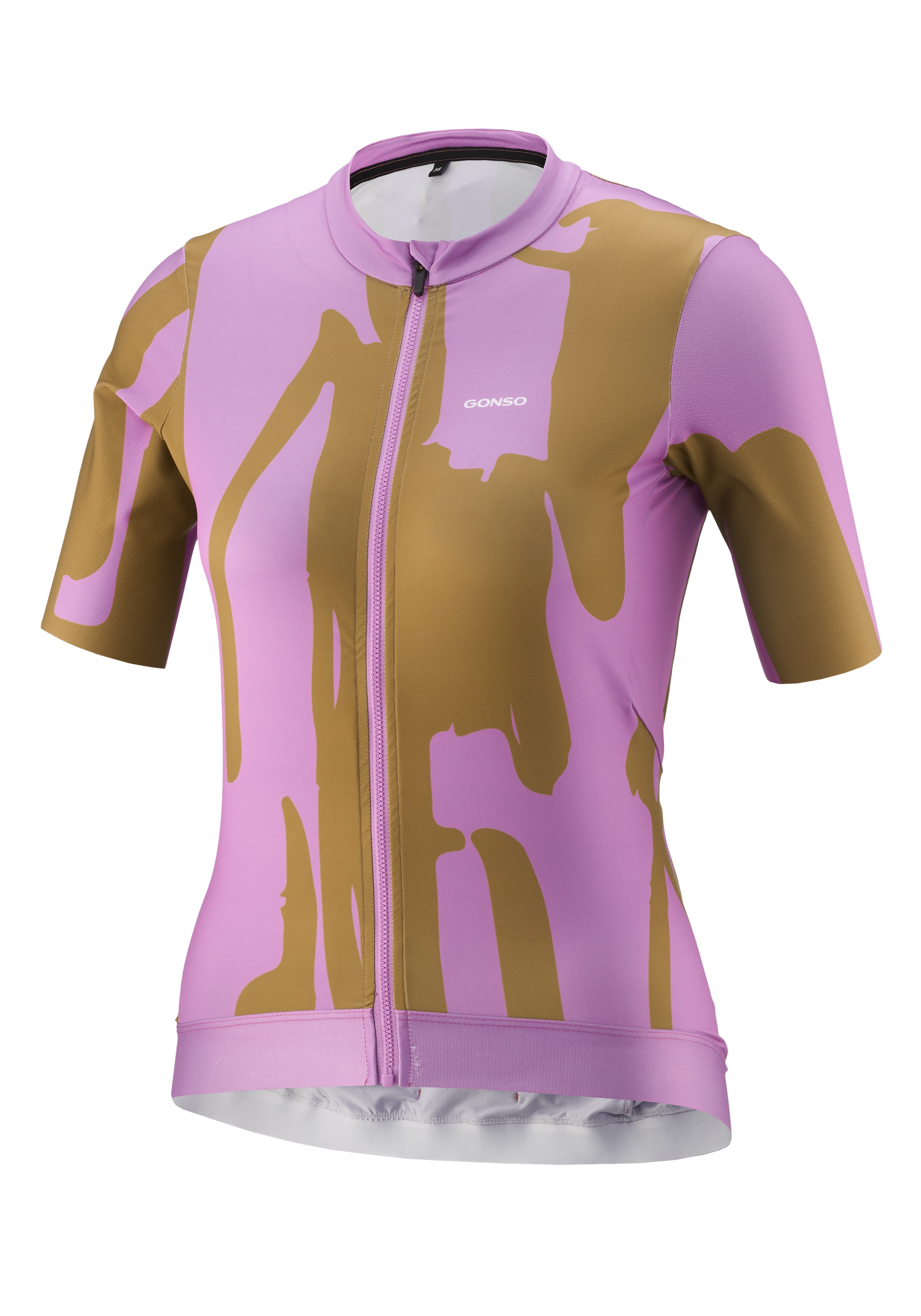 Gonso Radtrikot »Road Jersey Print W« Damen Fahrradtrikot, modernes Trikot mit 3-teiliger Rückentasche