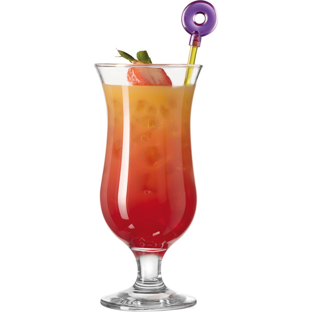 LEONARDO Cocktailglas »Hurricane«, (Set, 12 tlg., 6 Gläser, 6 Rührer)