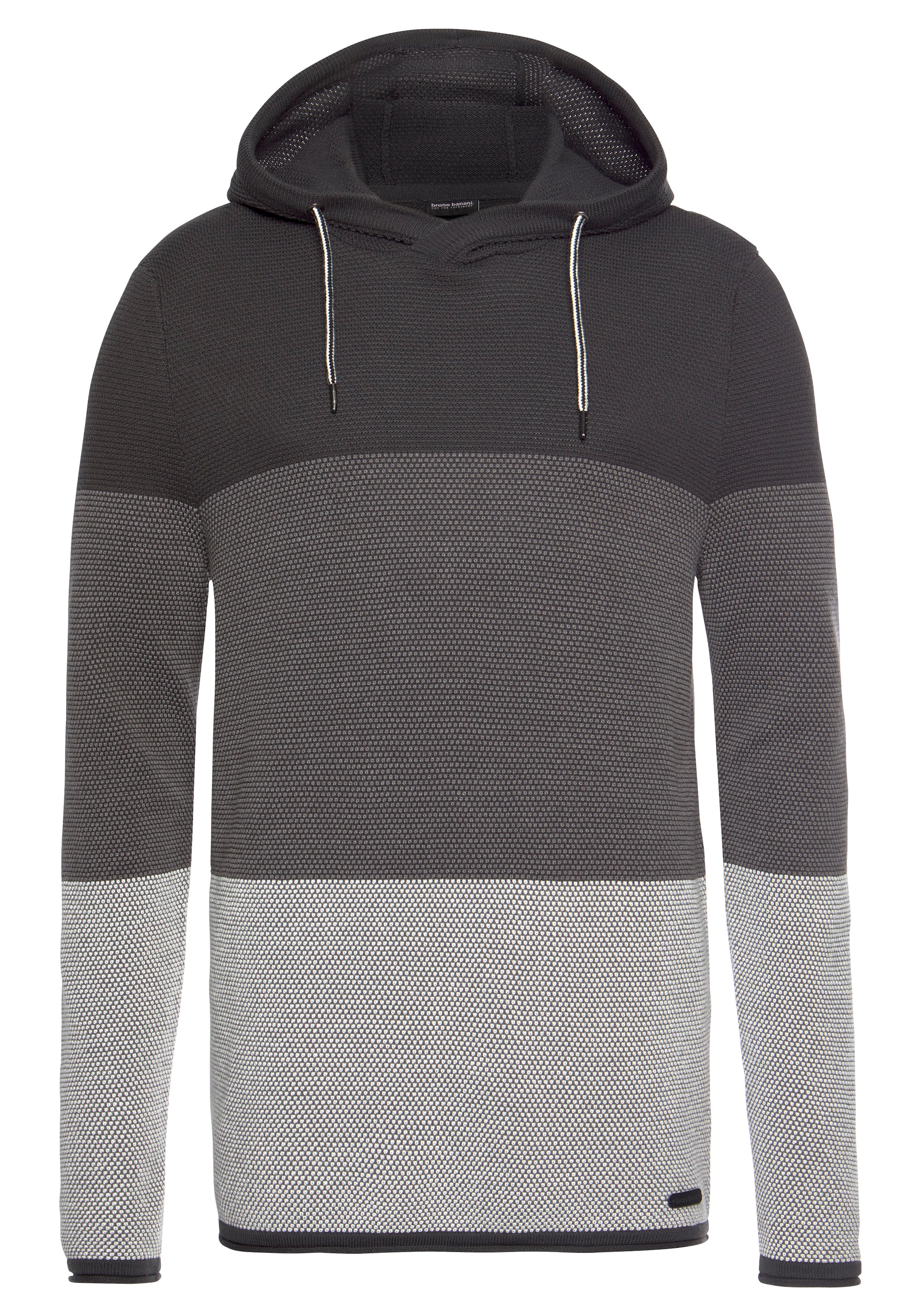 Bruno Banani Kapuzenpullover, im trendigen Waffel-Look