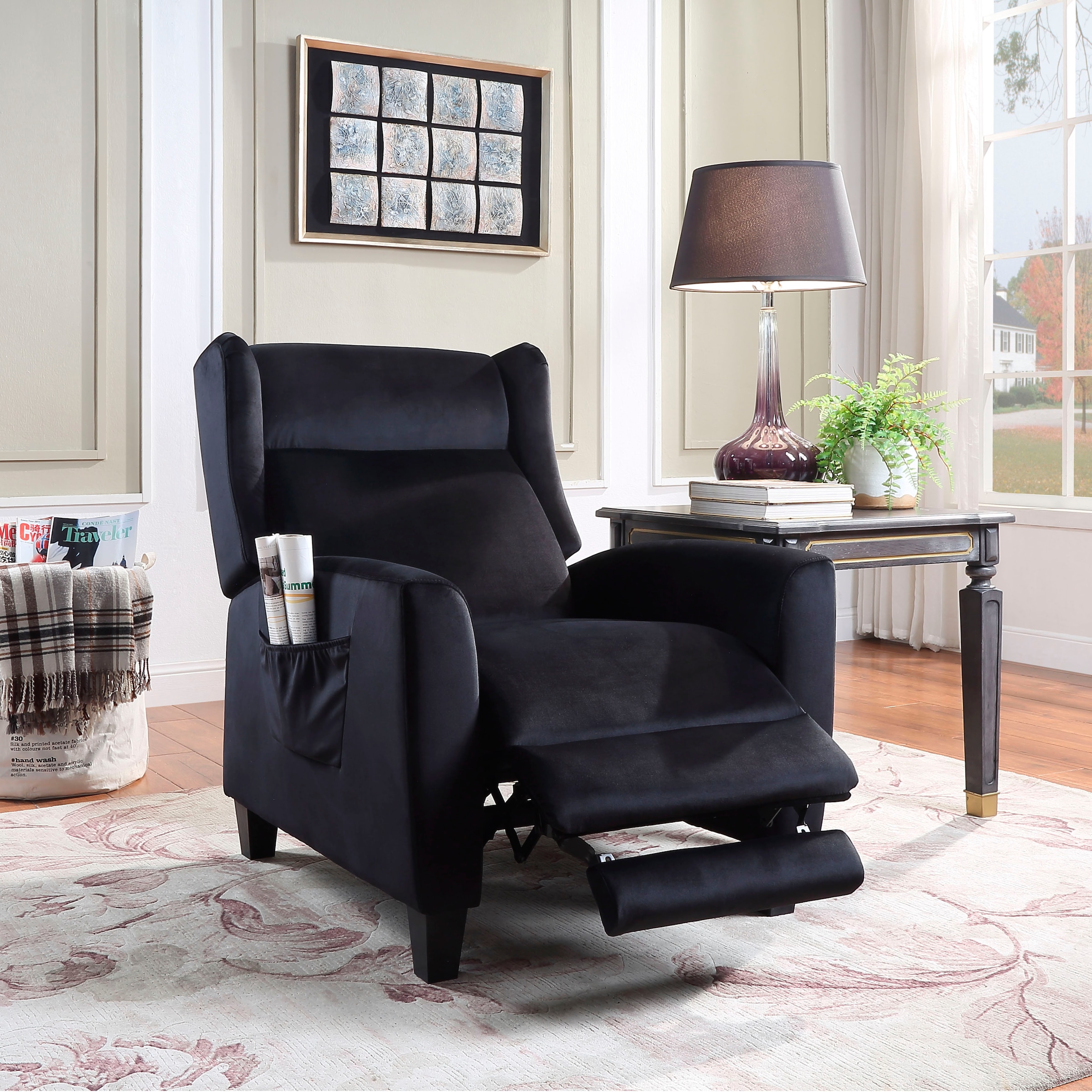 ATLANTIC praktischer klassischer home Ohrensessel Relaxfunktion und mit TV-Sessel, bestellen bequem collection Seitentasche
