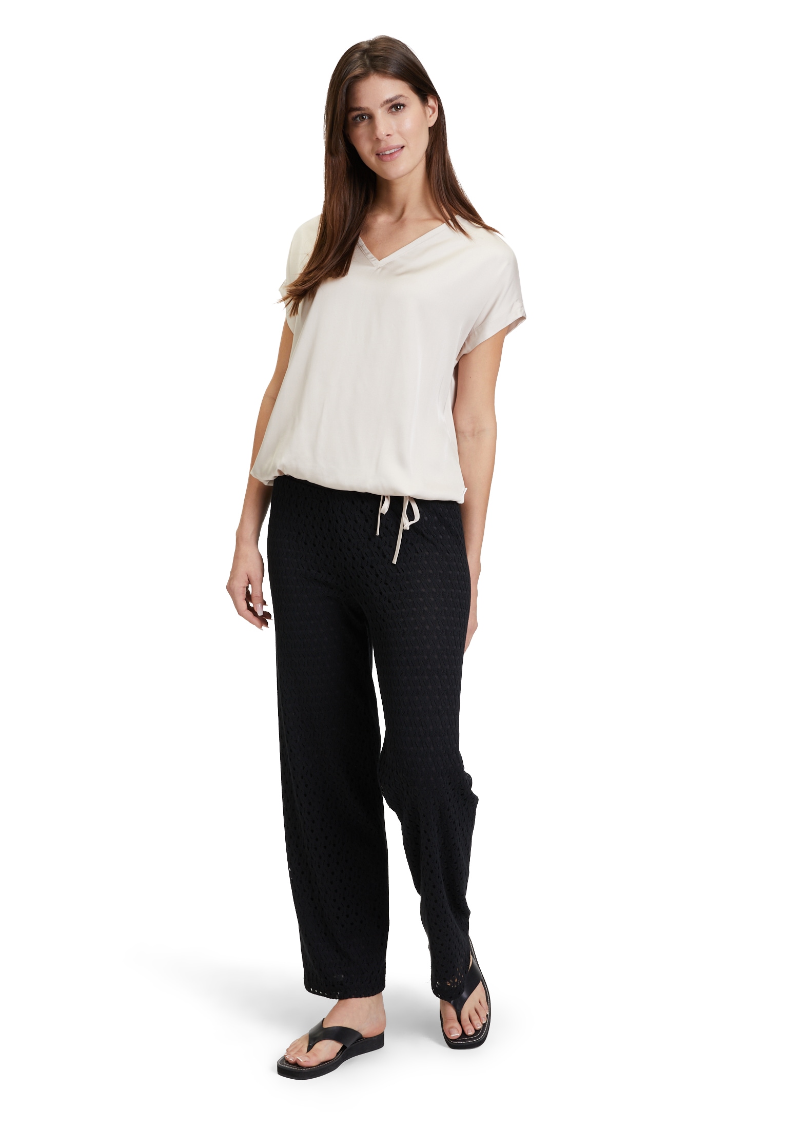 Betty&Co Schlupfhose »Schlupfhose mit Struktur«