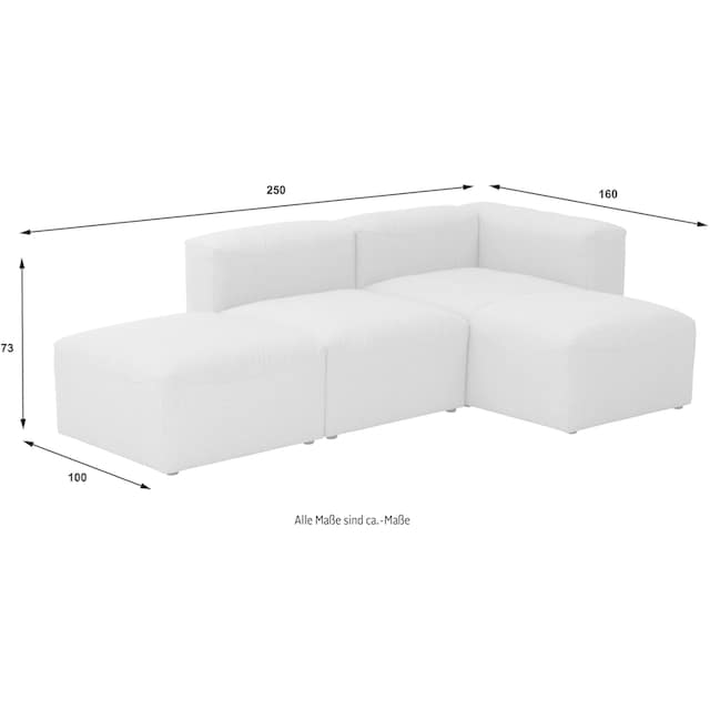 Max Winzer® Ecksofa »Lena«, (Spar-Set, 3 St.), Sofa-Set 03 aus 3  Sitz-Elementen, individuell kombinierbar auf Rechnung kaufen
