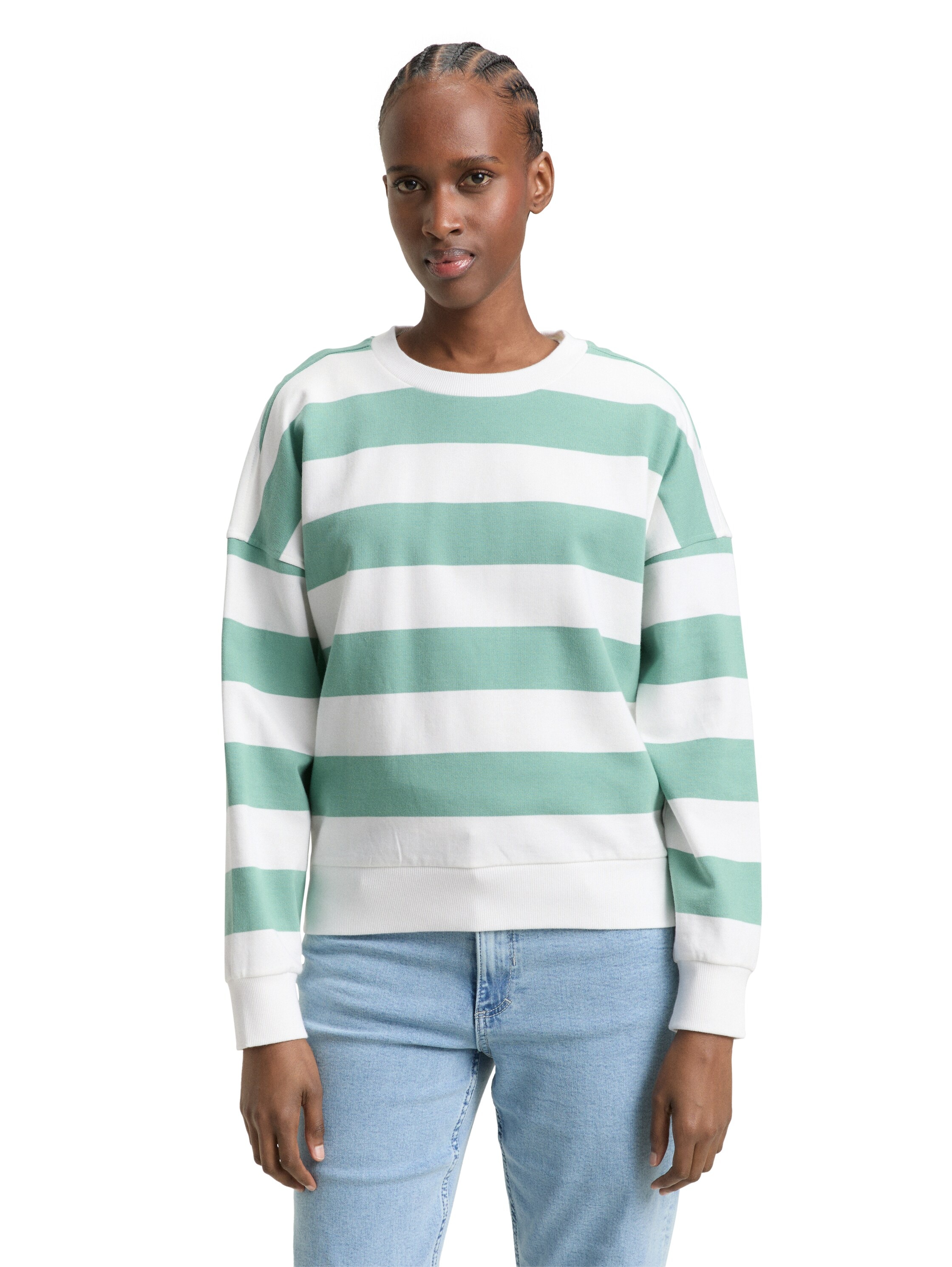 TOM TAILOR Denim Sweatshirt , aus weicher Baumwolle
