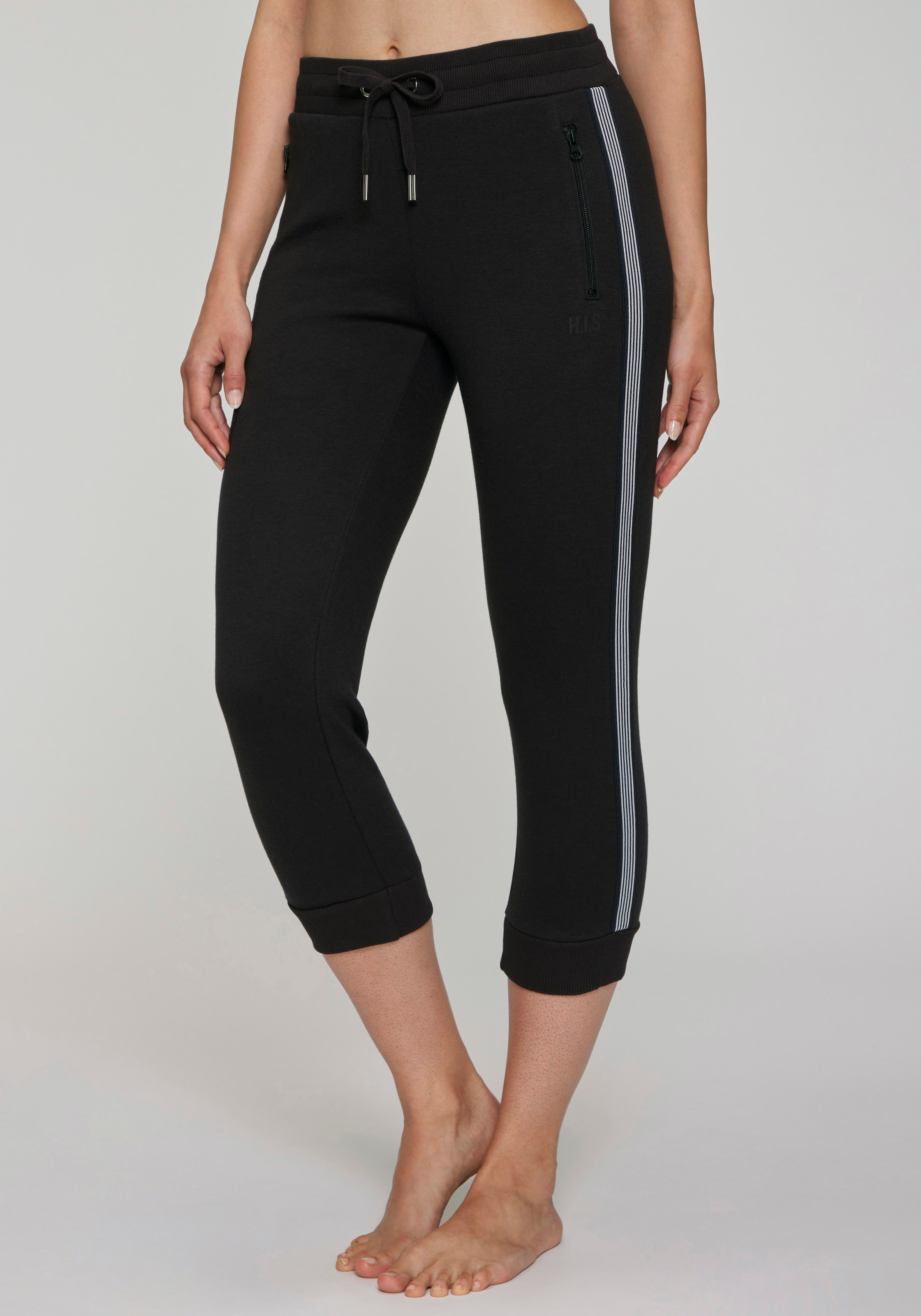 H.I.S Relax-Caprihose  mit seitlichen Tapestreifen