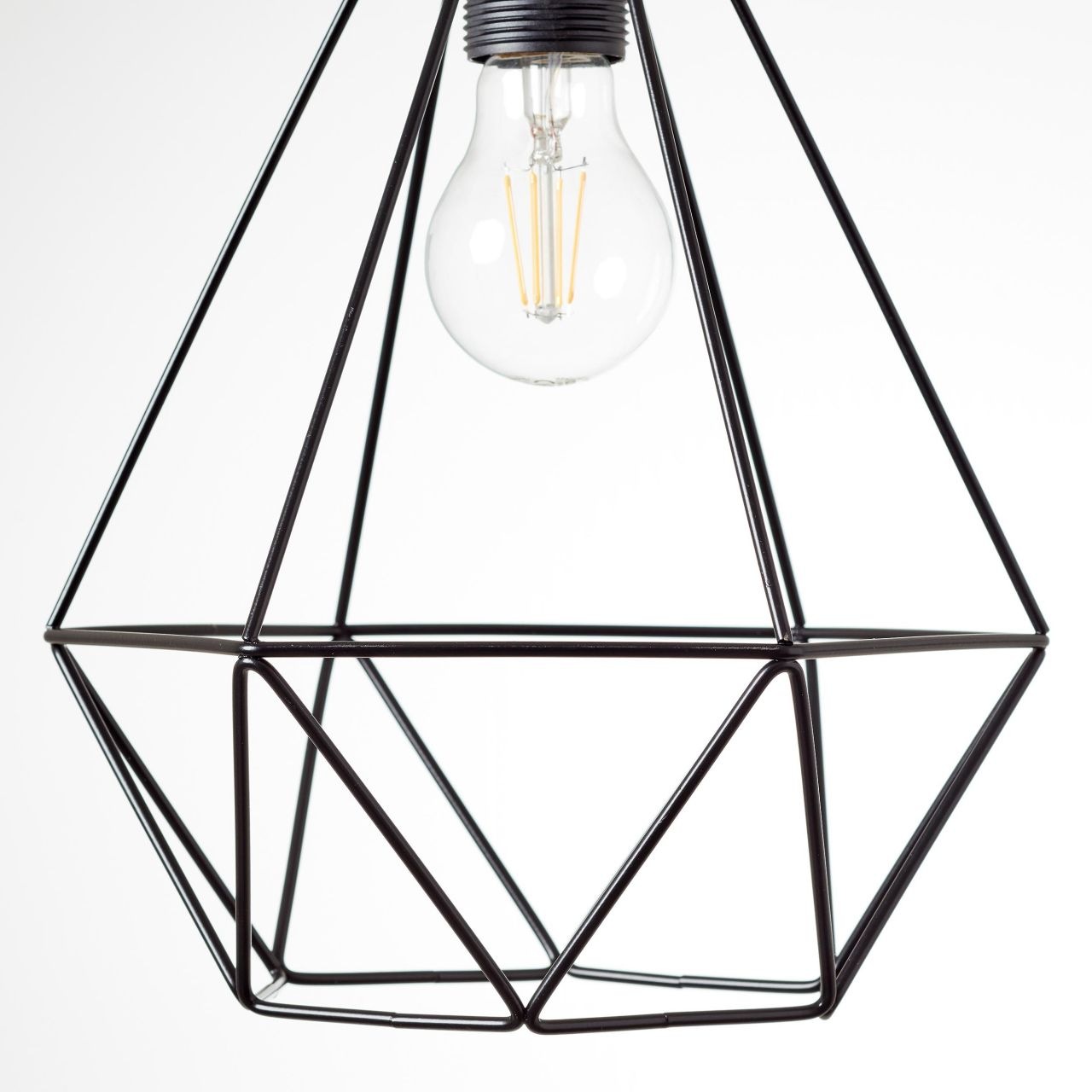 Brilliant Pendelleuchte »Drewno«, 1 flammig, Leuchtmittel E27 | ohne Leuchtmittel, Hängelampe 25cm schwarz/holzfarbend