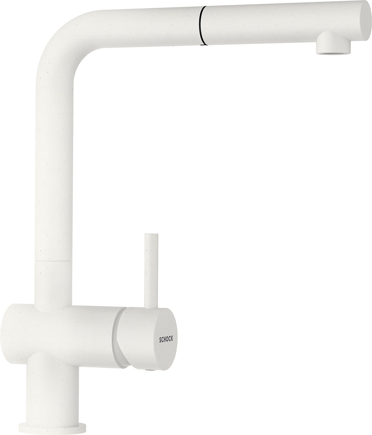 Schock Küchenarmatur "EPOS SB" ausziehbar, Rückflussverhinderer,Wasserspar-Perlator, Schwenkber. 180