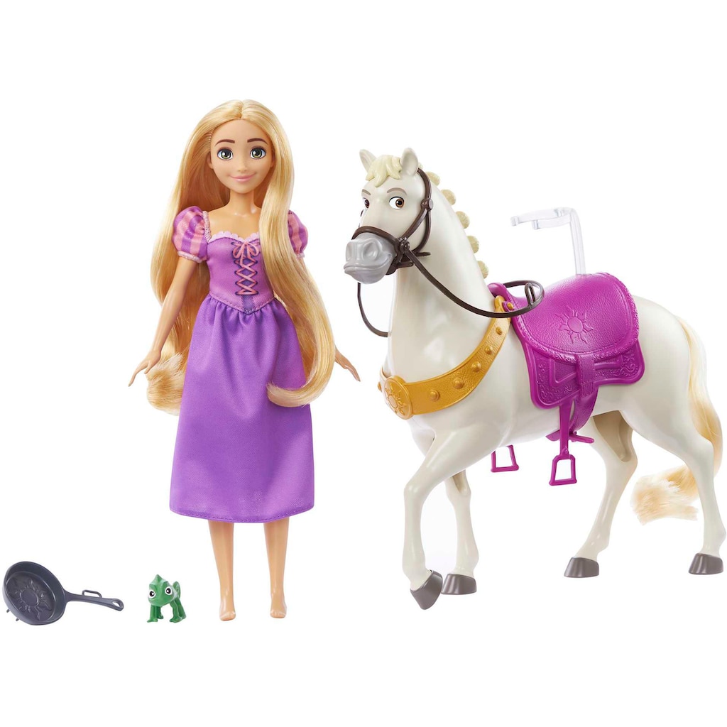 Mattel® Anziehpuppe »Disney Prinzessin, Modepuppe Rapunzel und Pferd«