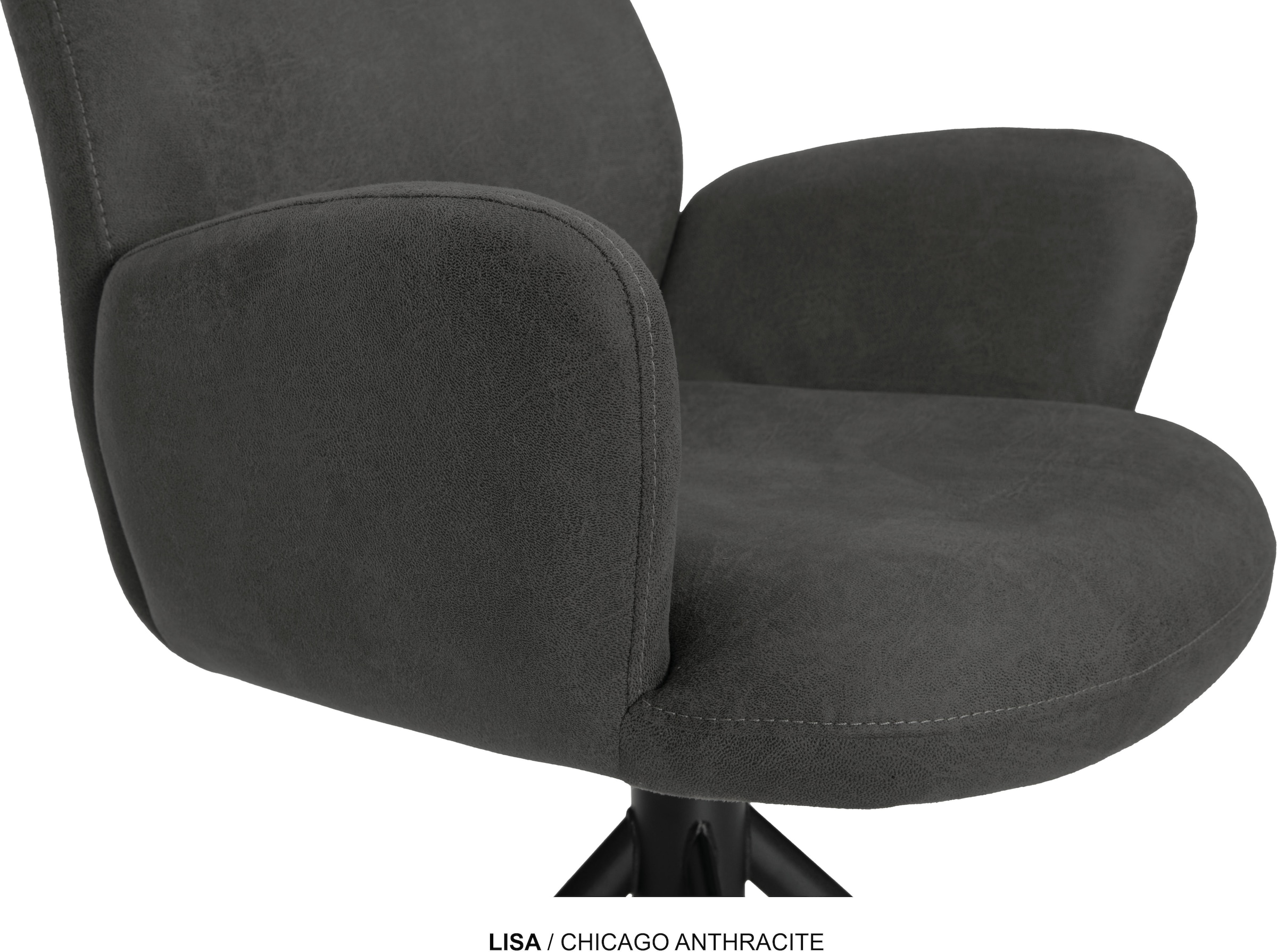 OMG Design Esszimmerstuhl »Lisa« (Set) 1 Stk.Drehstuhl mit auto-return, Armlehnenstuhl